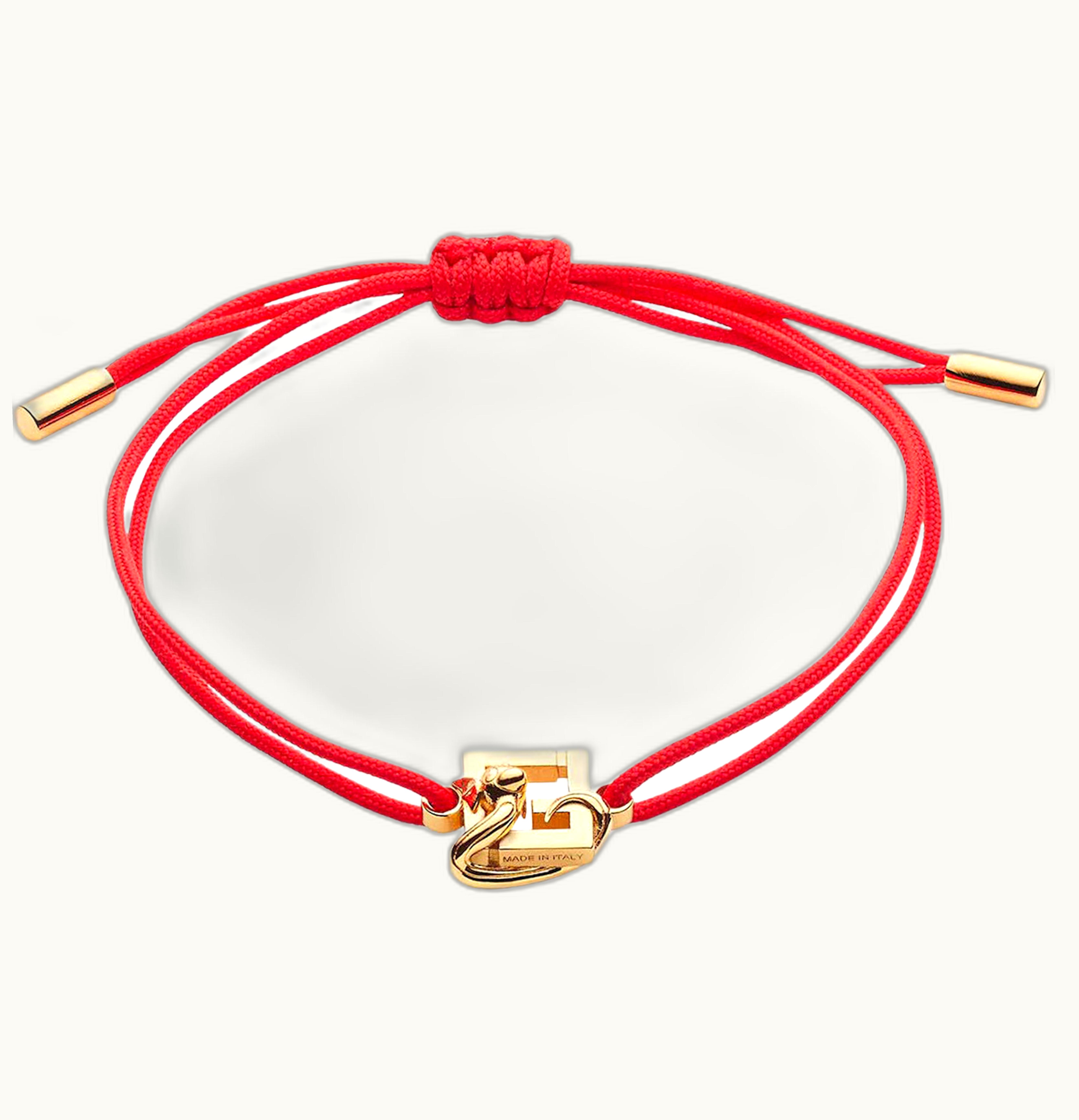 Fendi X FRGMT X Pokemon Ribbon Bracelet Red