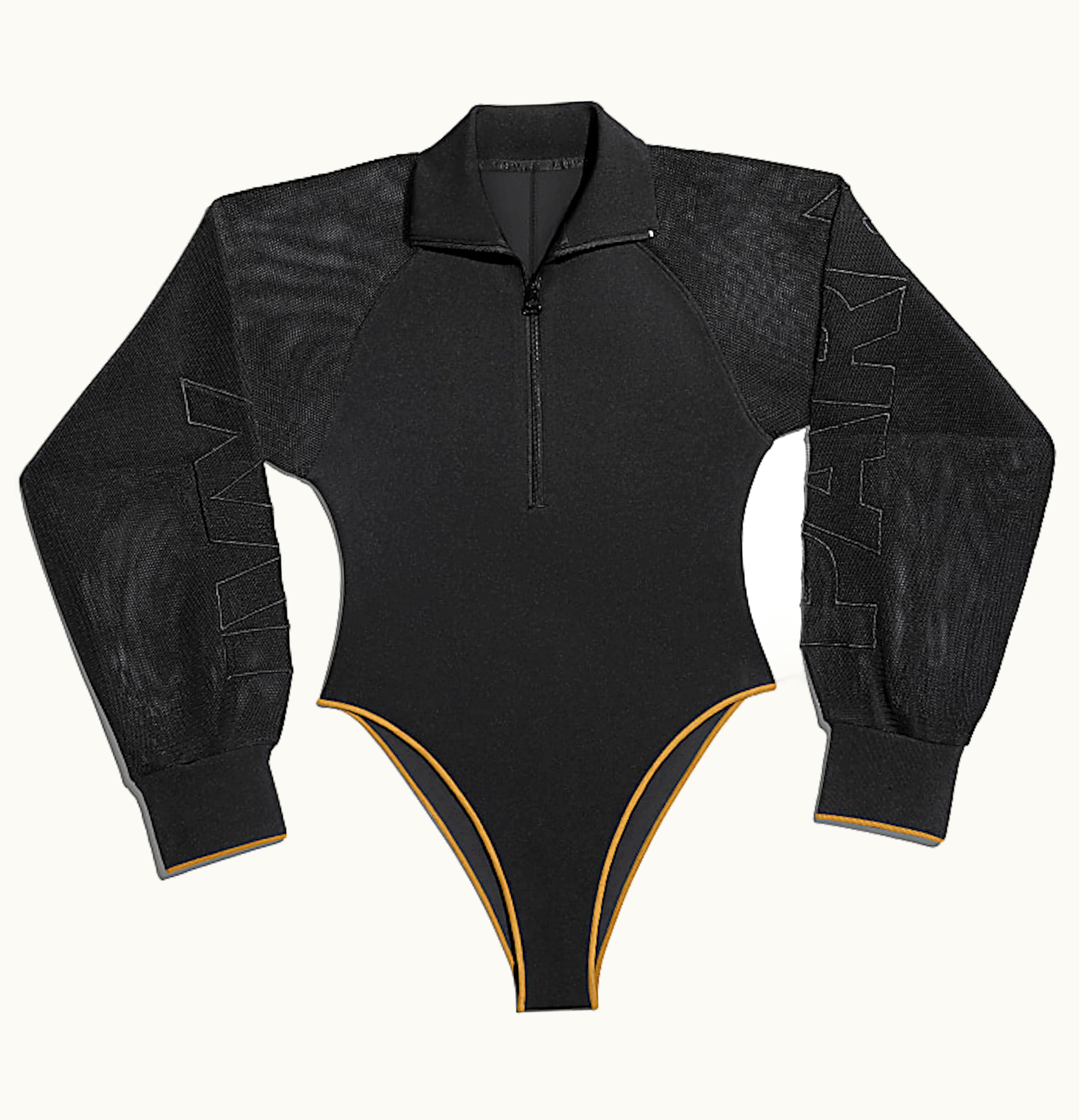 Adidas adidas Ivy Park Mesh Sleeve Bodysuit Black Mesa