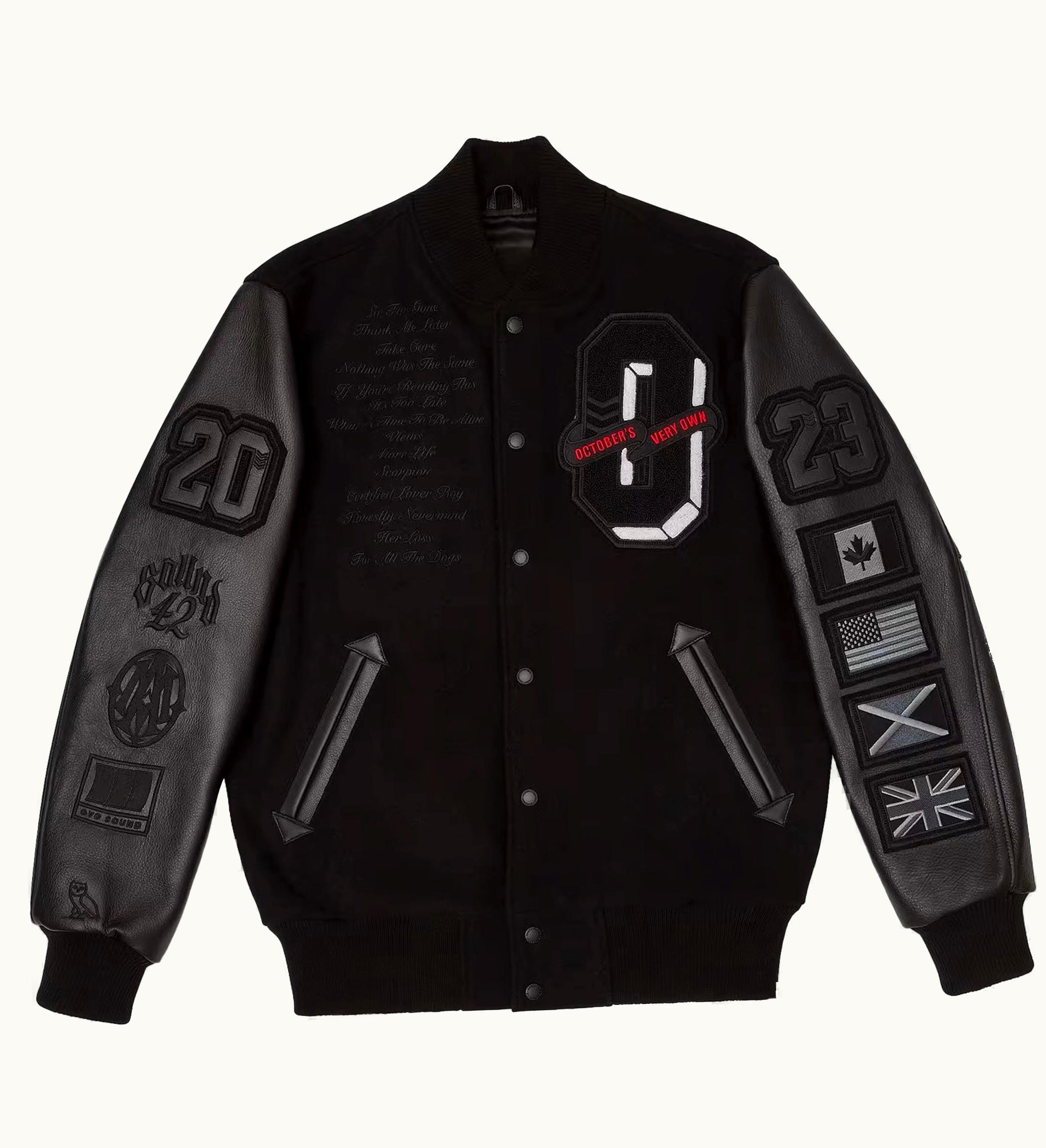 OVO OVO For All The Dogs Varsity Jacket Black