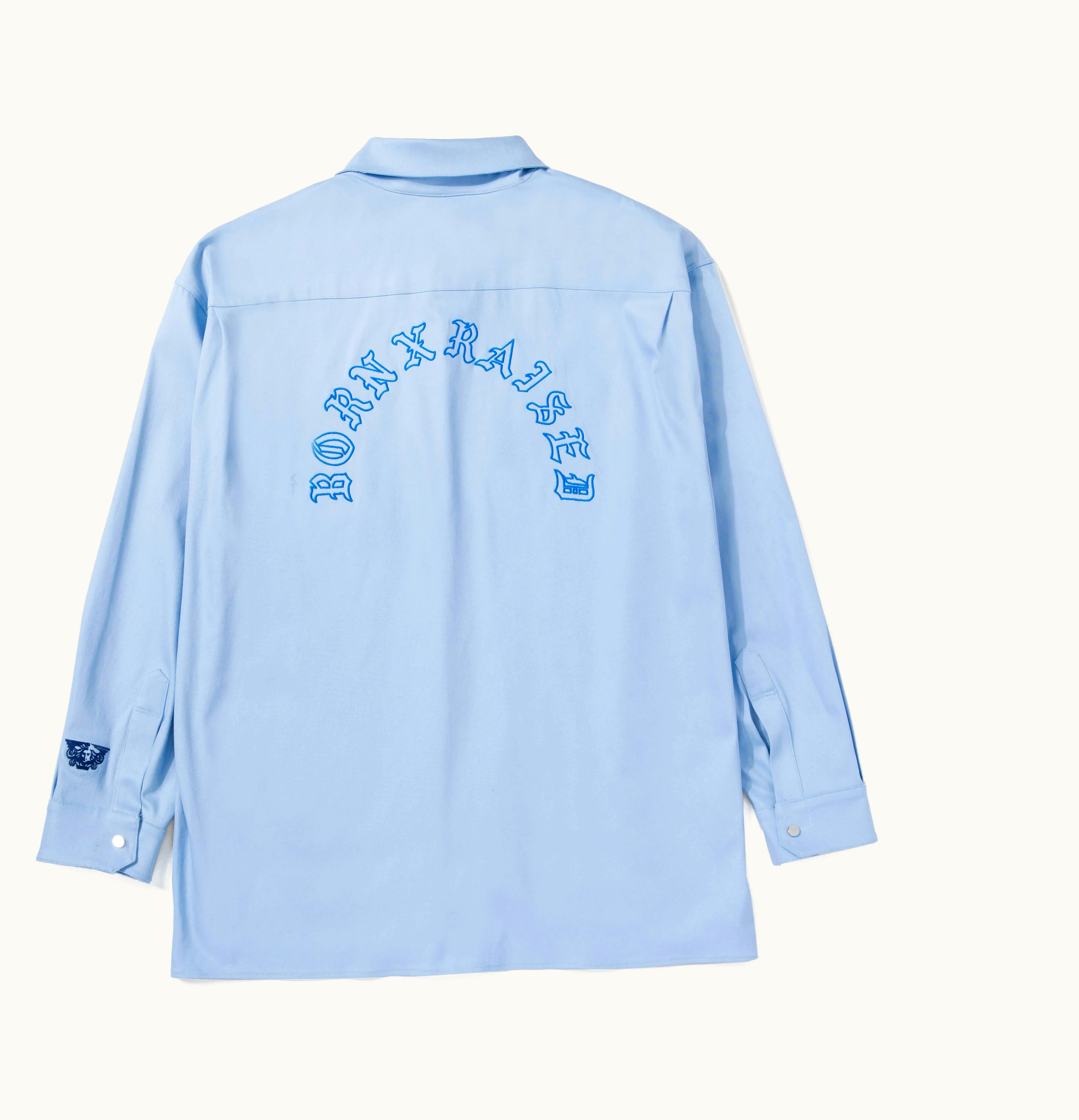 Nike Nike SB Born X Raised Oversized Chambray Button Up Shirt Blue