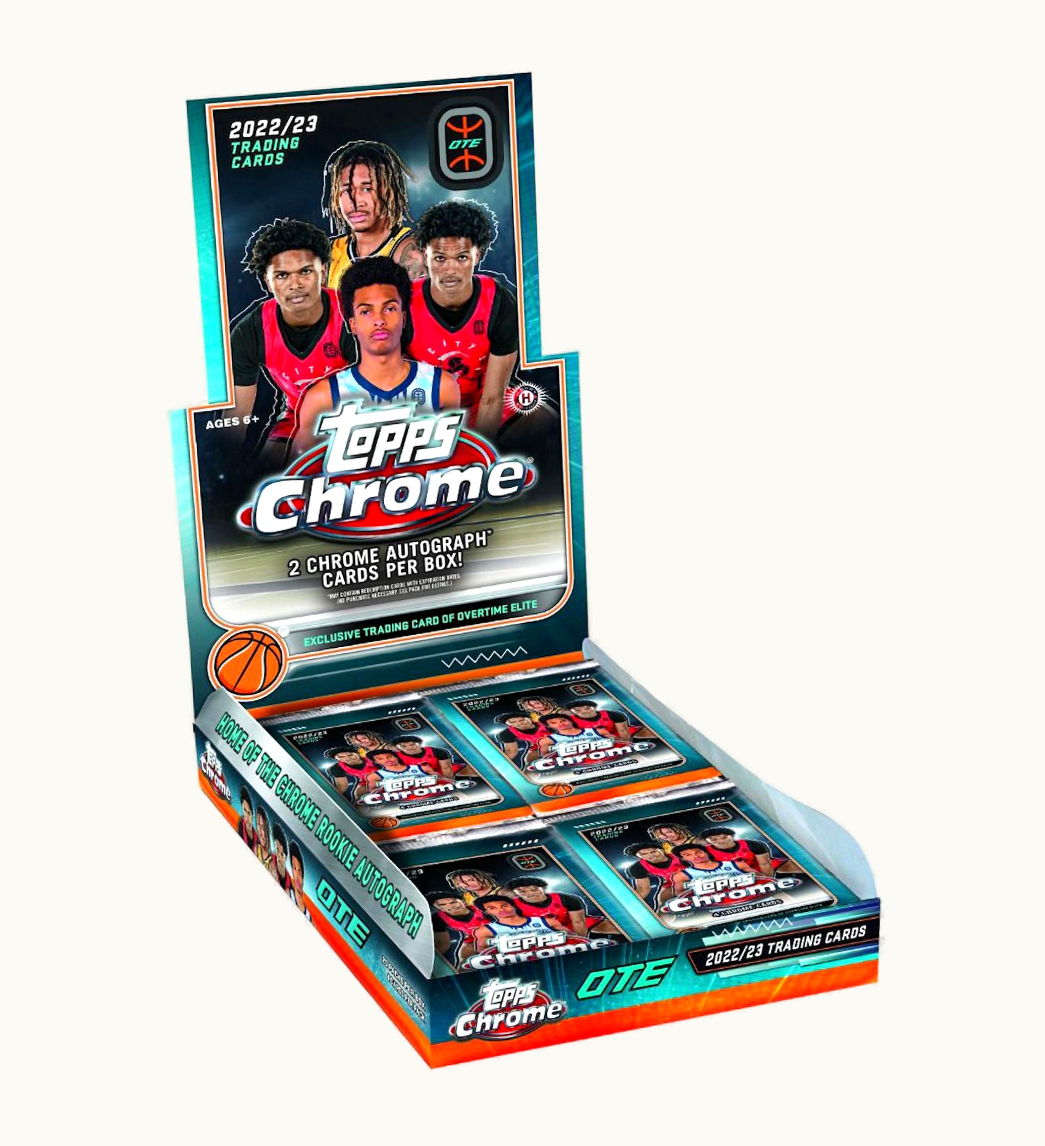 2022 23 Topps Chrome Overtime Elite Basketball Hobby Box
