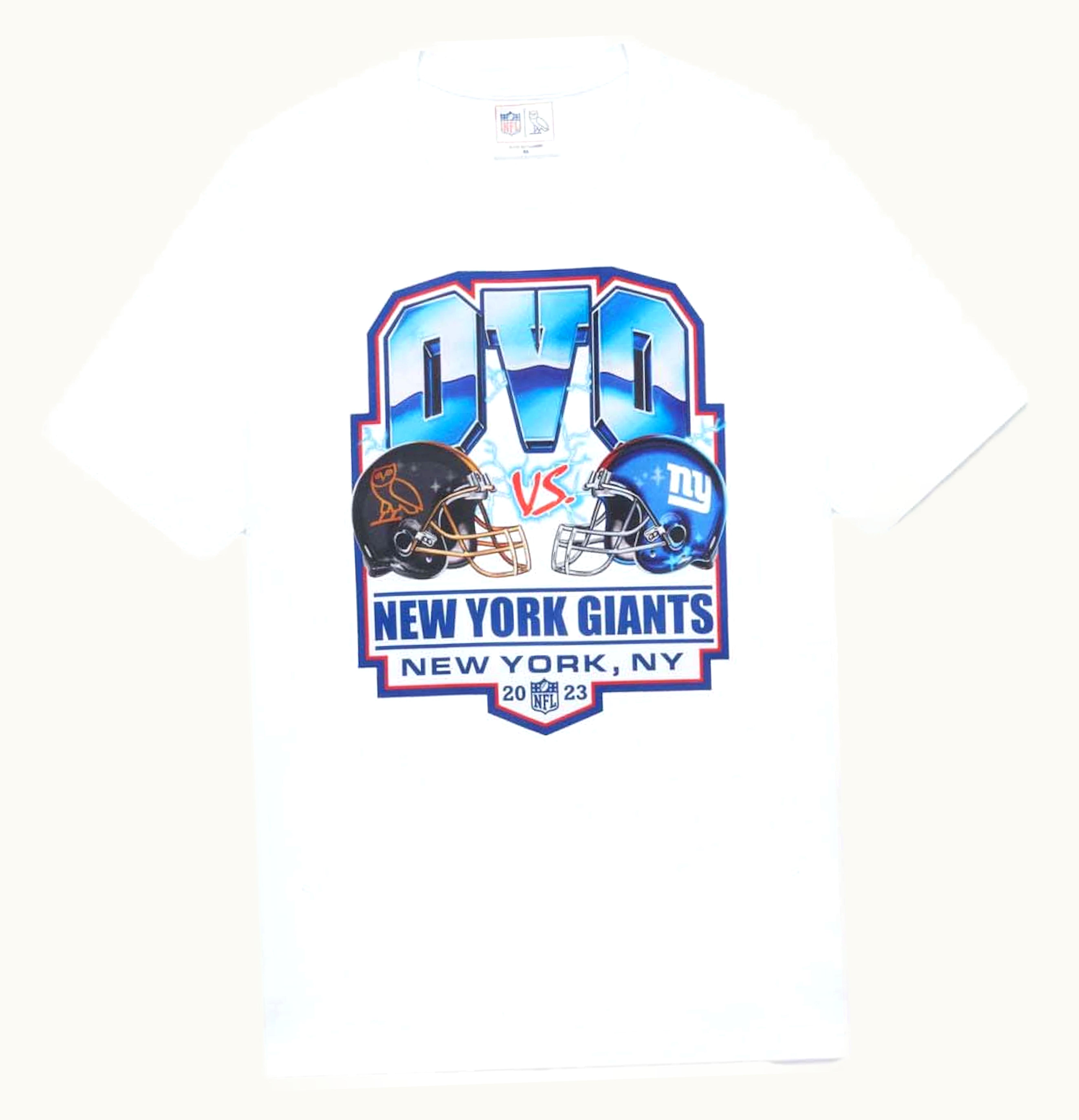 OVO OVO X NFL New York Giants Game Day T Shirt White
