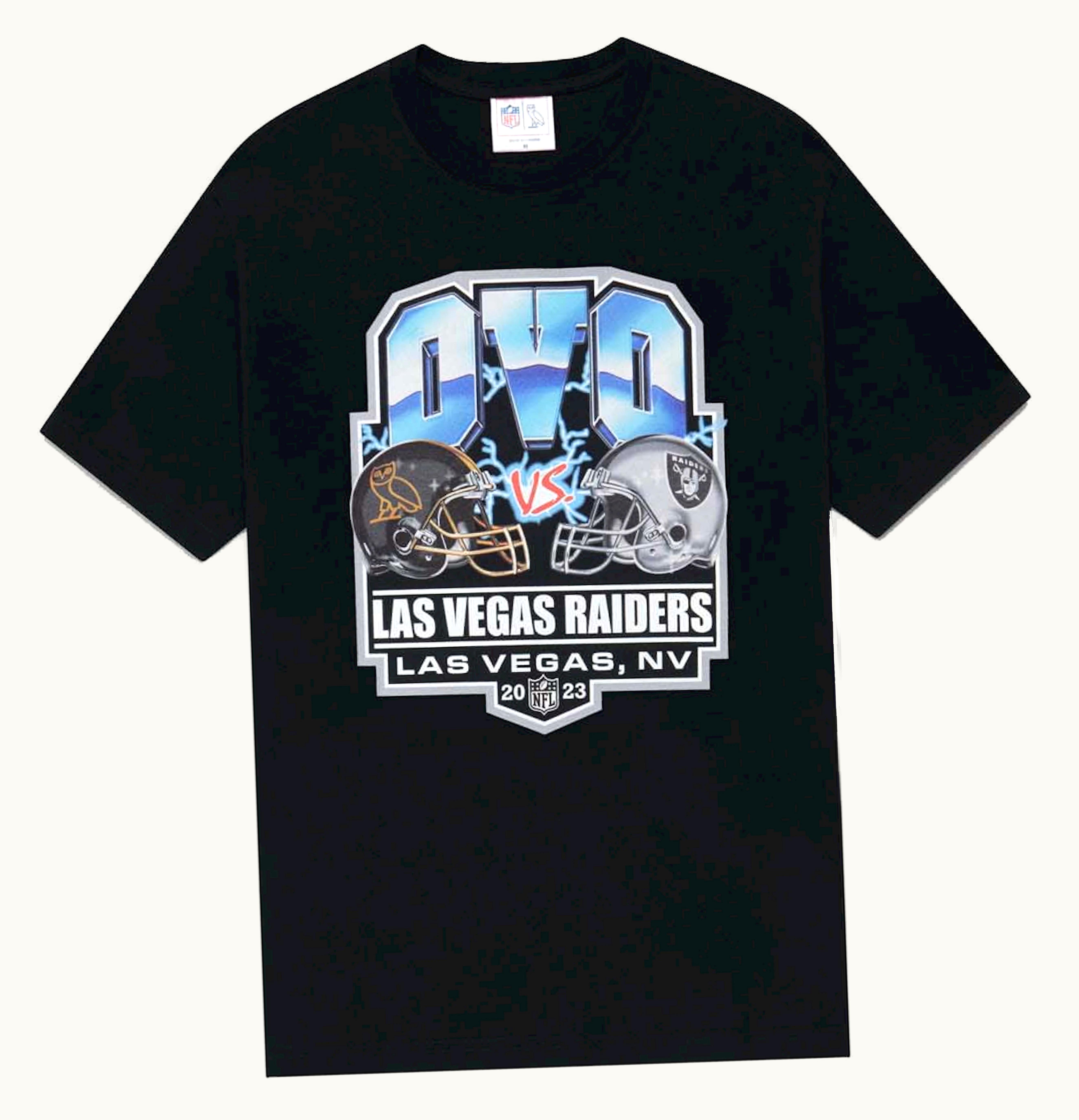 OVO OVO X NFL Las Vegas Raiders Game Day T Shirt Black
