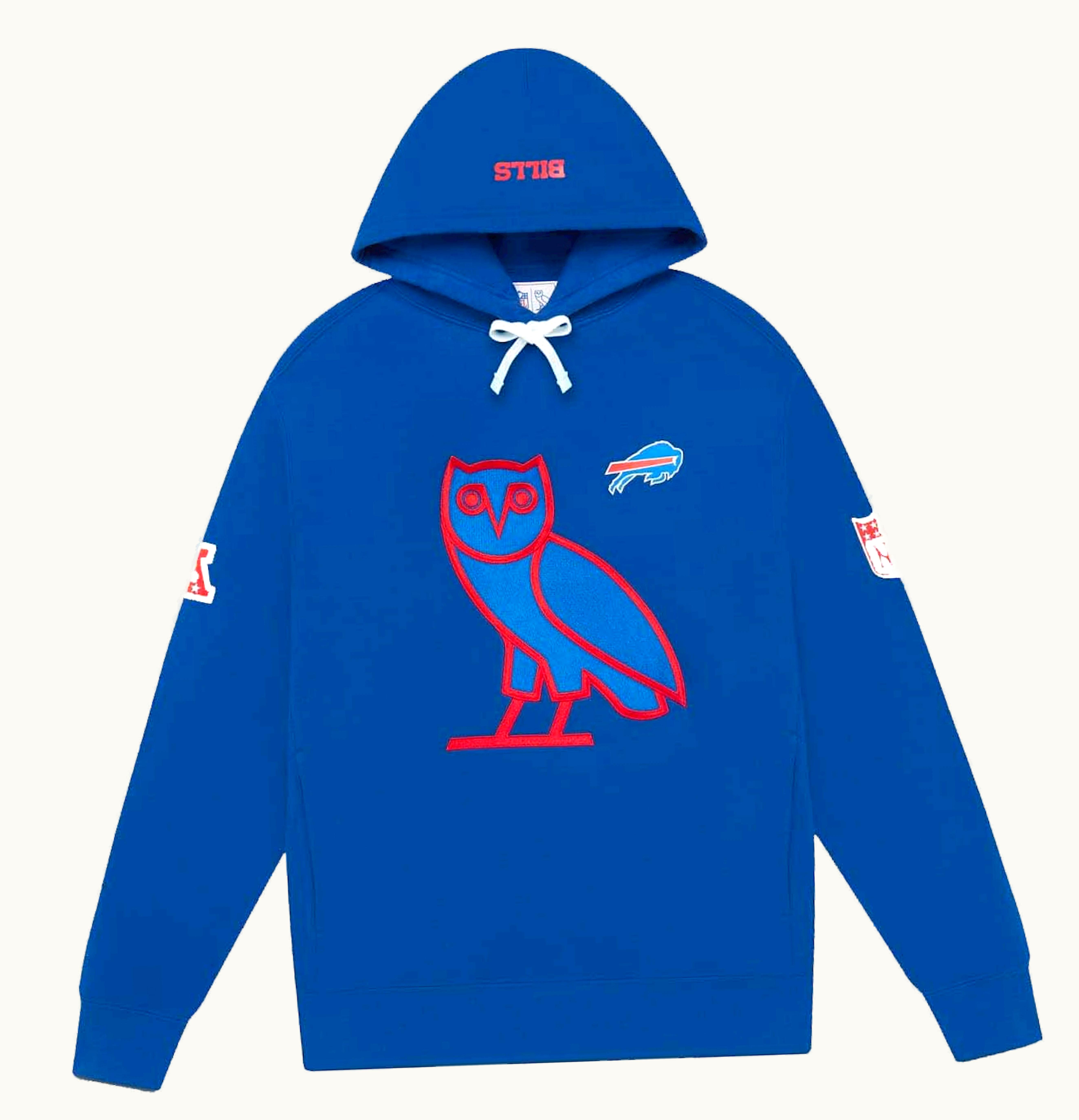 OVO OVO X NFL Buffalo Bills OG Owl Hoodie Blue