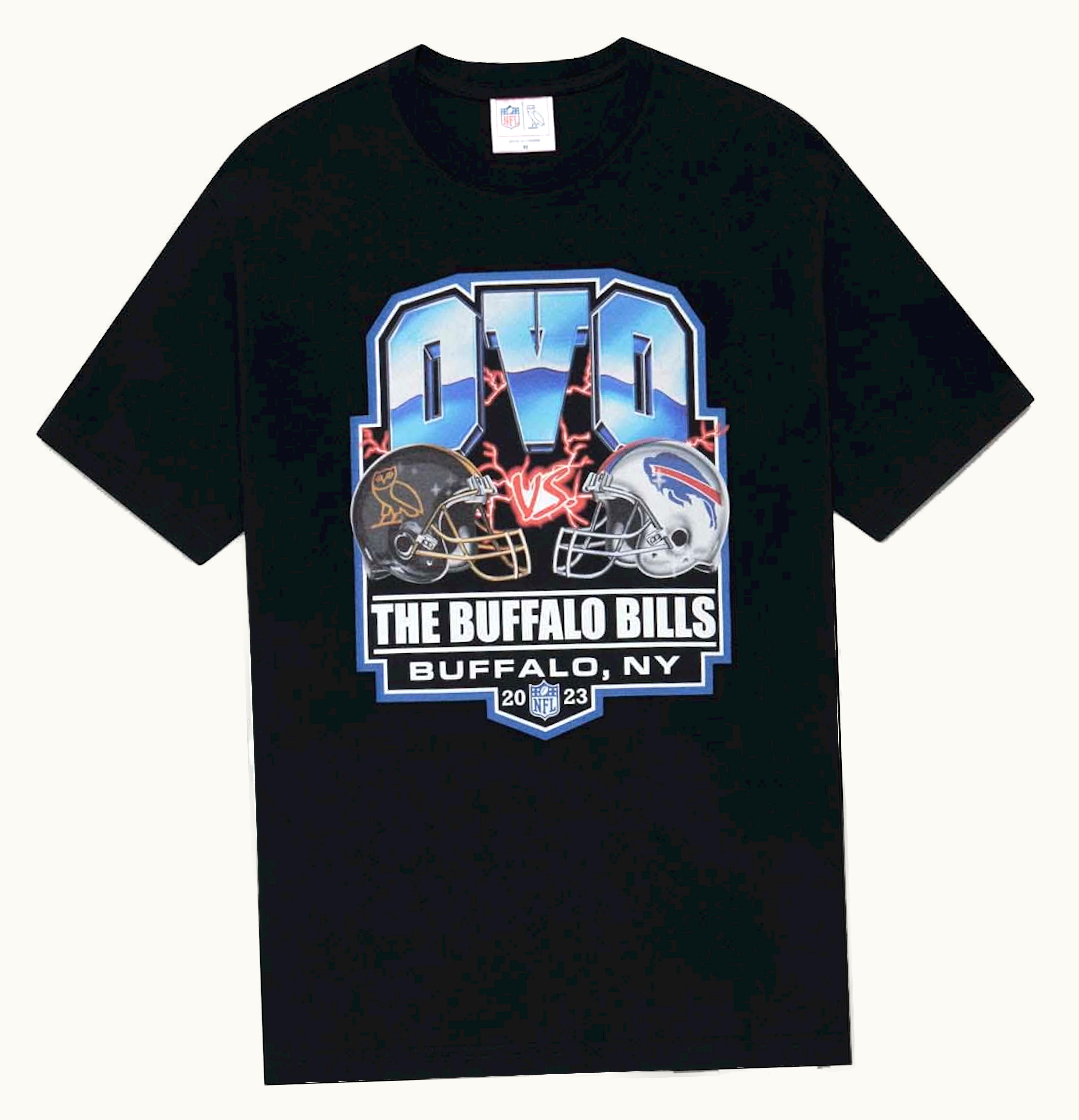 OVO OVO X NFL Buffalo Bills Game Day T Shirt Black