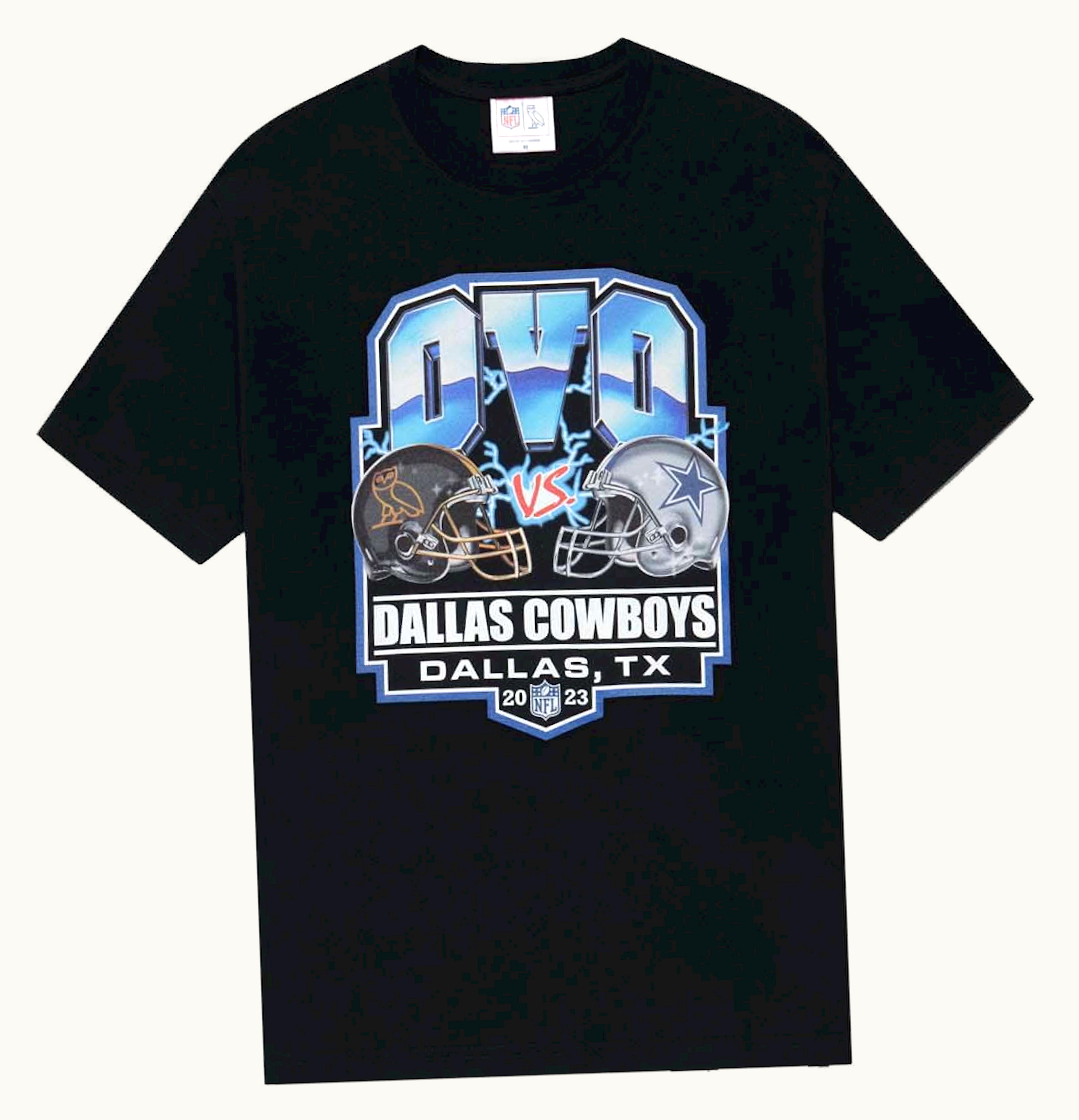 OVO OVO X NFL Dallas Cowboys Game Day T Shirt Black
