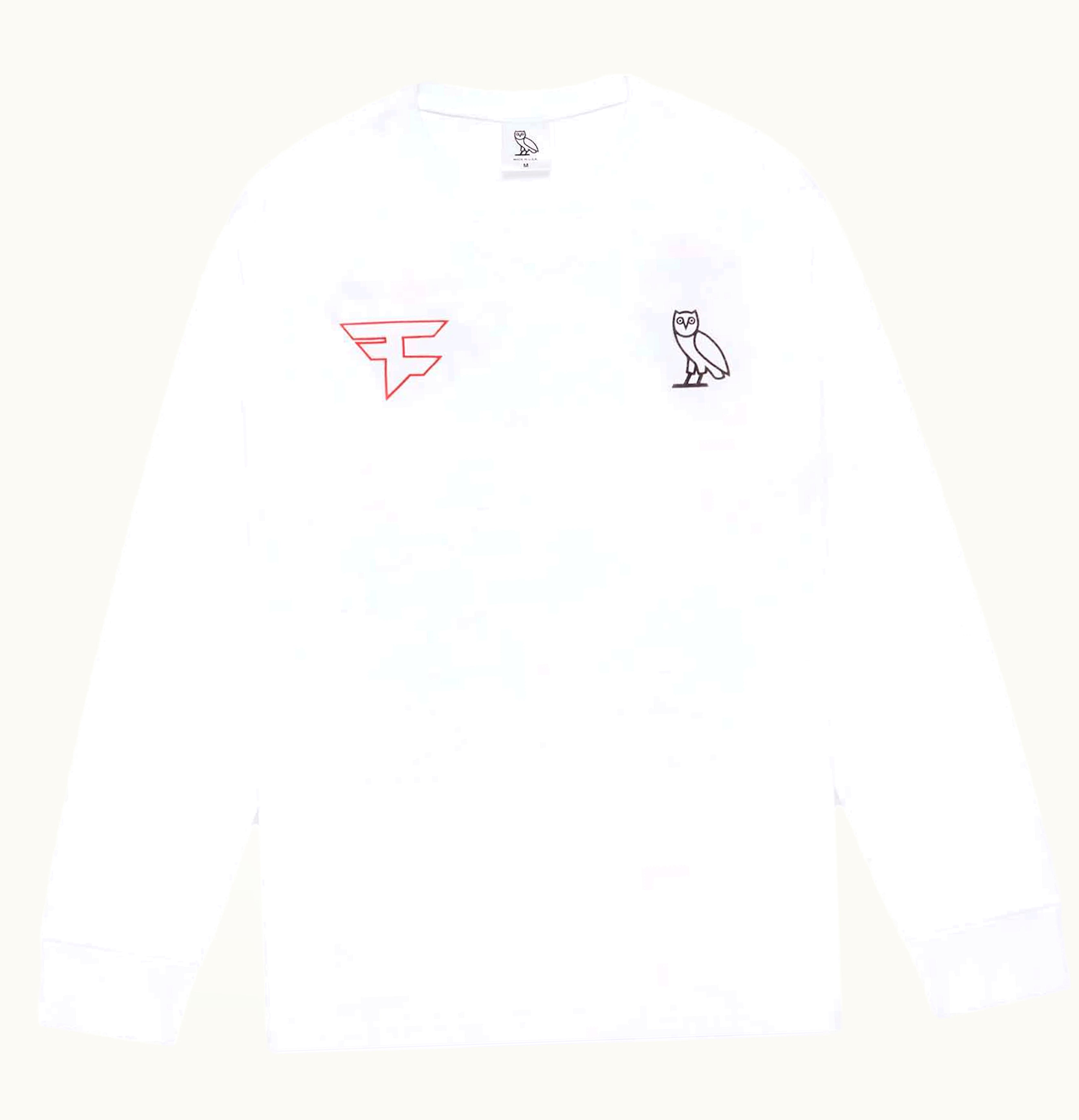 OVO OVO X Faze Clan New Athletes Longsleeve T Shirt White