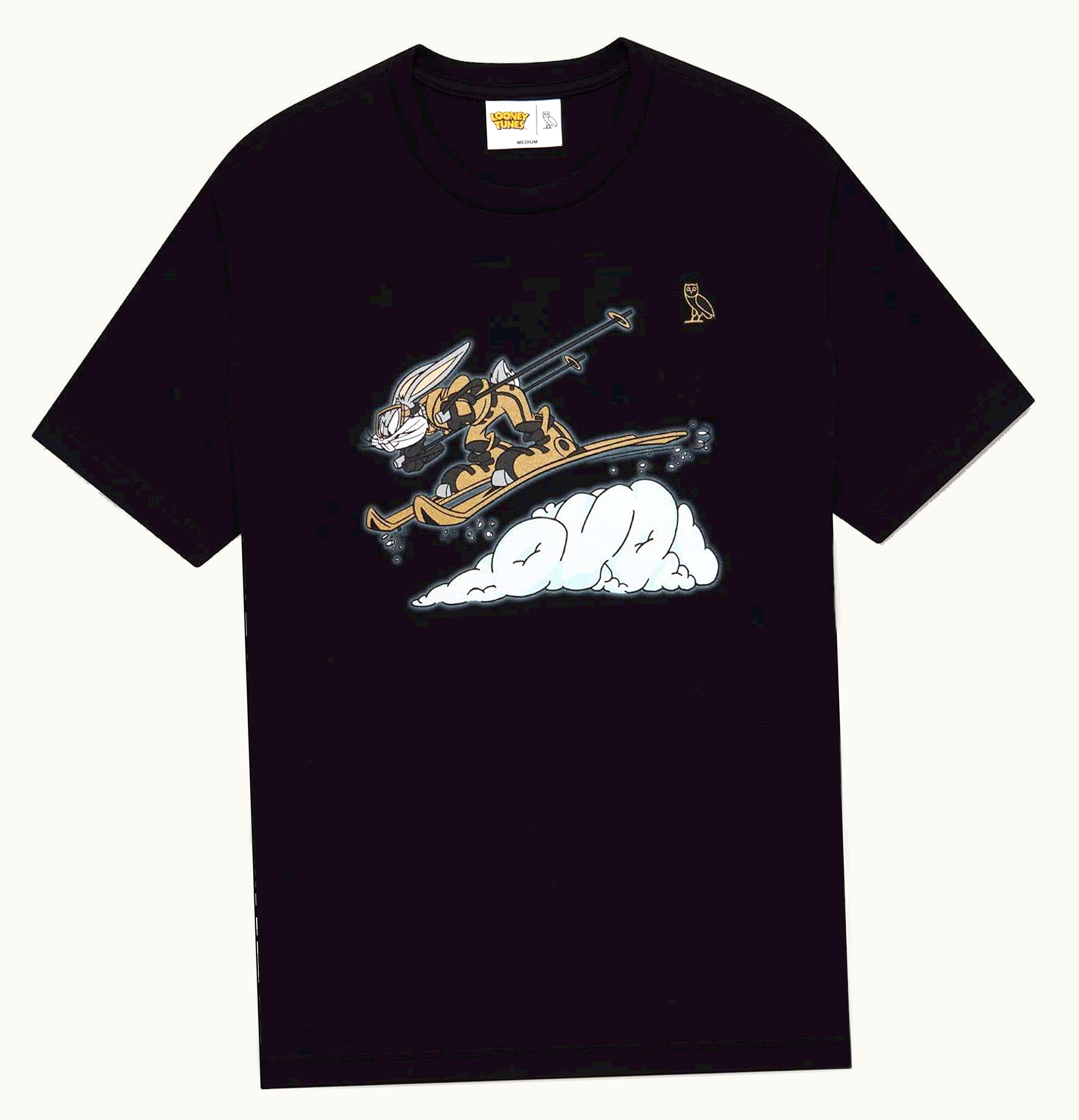OVO OVO X Looney Tunes Bugs Bunny Ski T Shirt Black