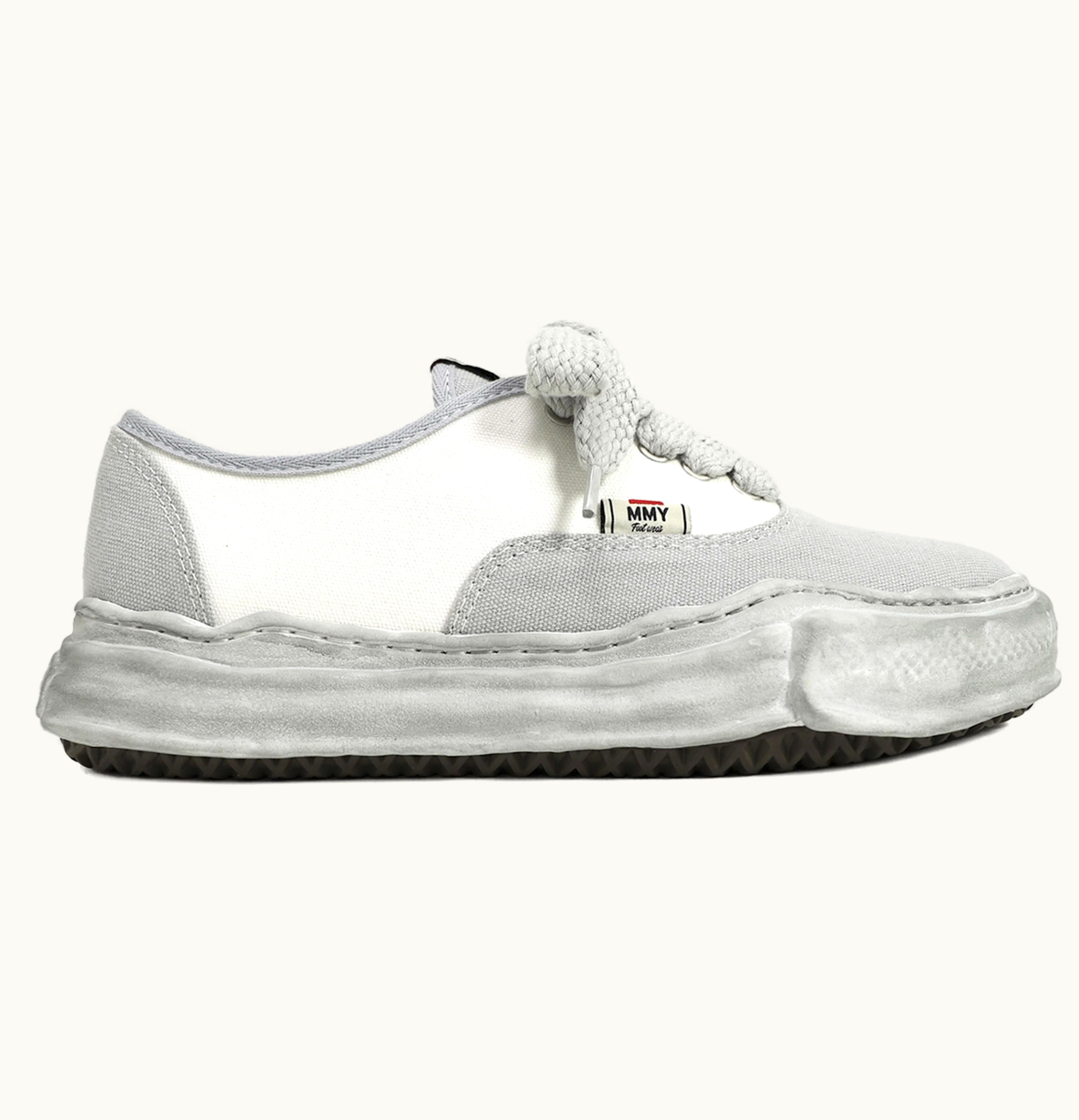 Mihara Yasuhiro Mihara Yasuhiro Baker OG Sole Over Dyed Canvas Low White
