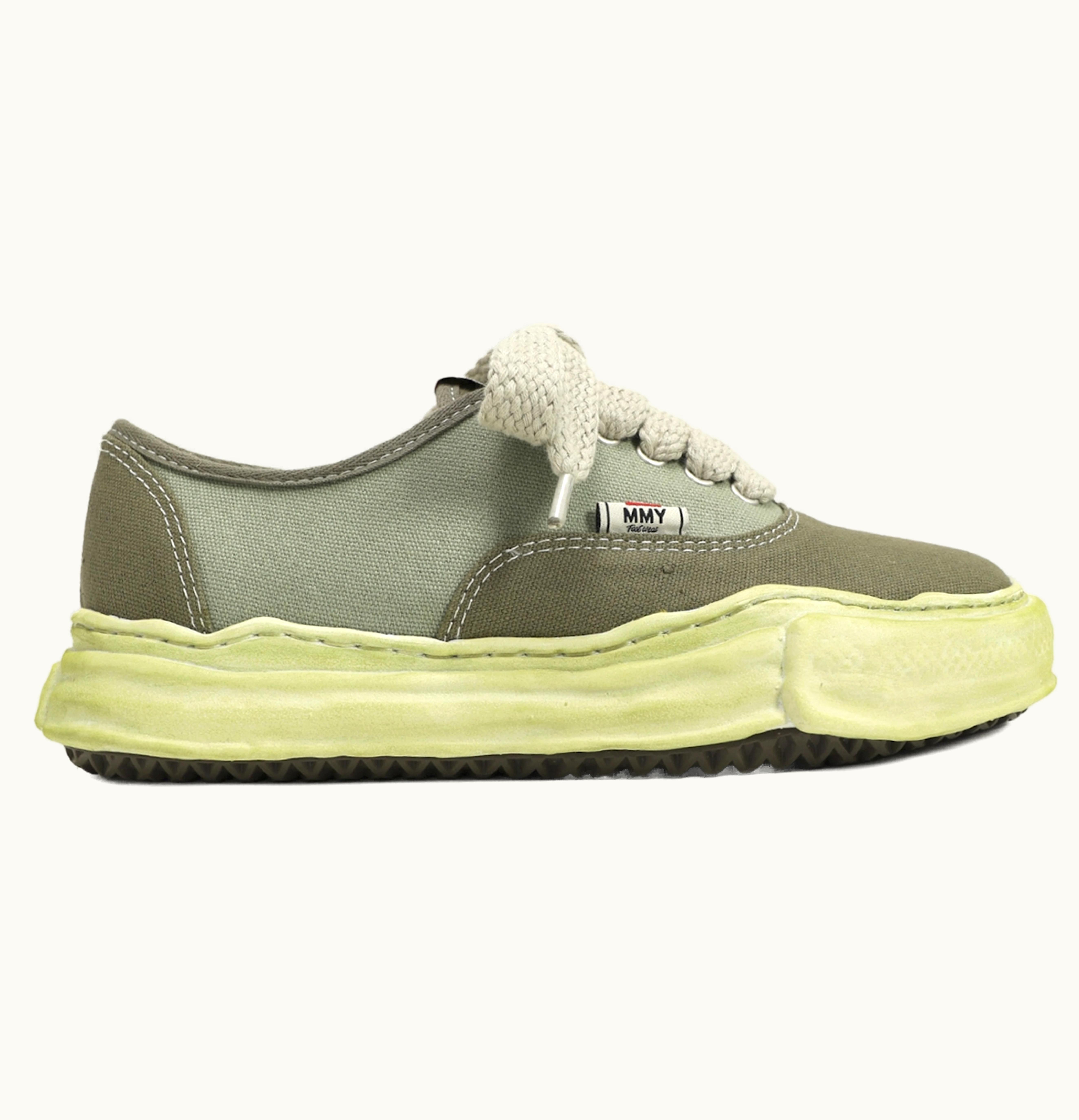 Mihara Yasuhiro Mihara Yasuhiro Baker OG Sole Over Dyed Canvas Low Green