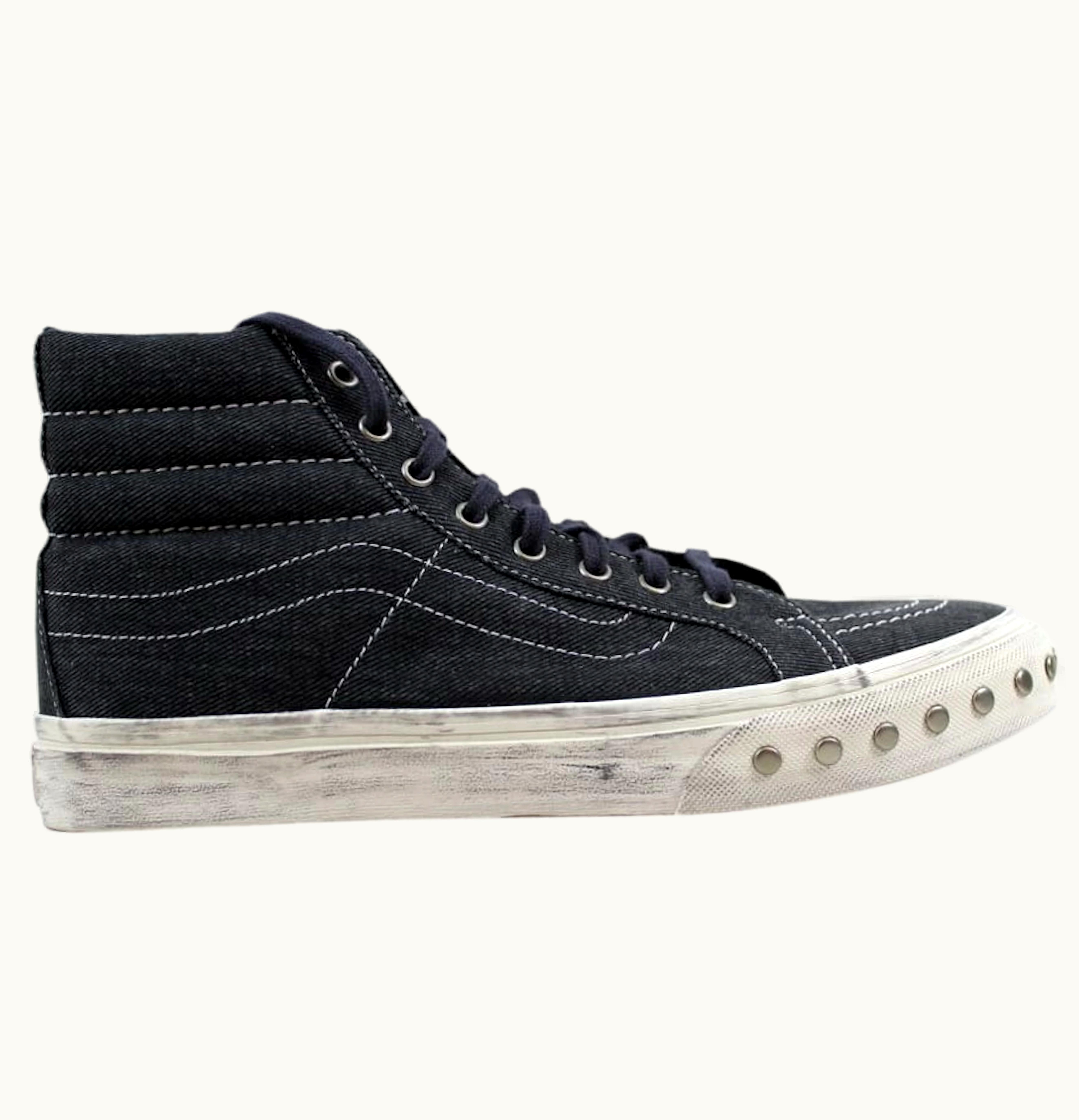 Vans Vans Sk8 Hi Slim Overwashed Blue Graphite