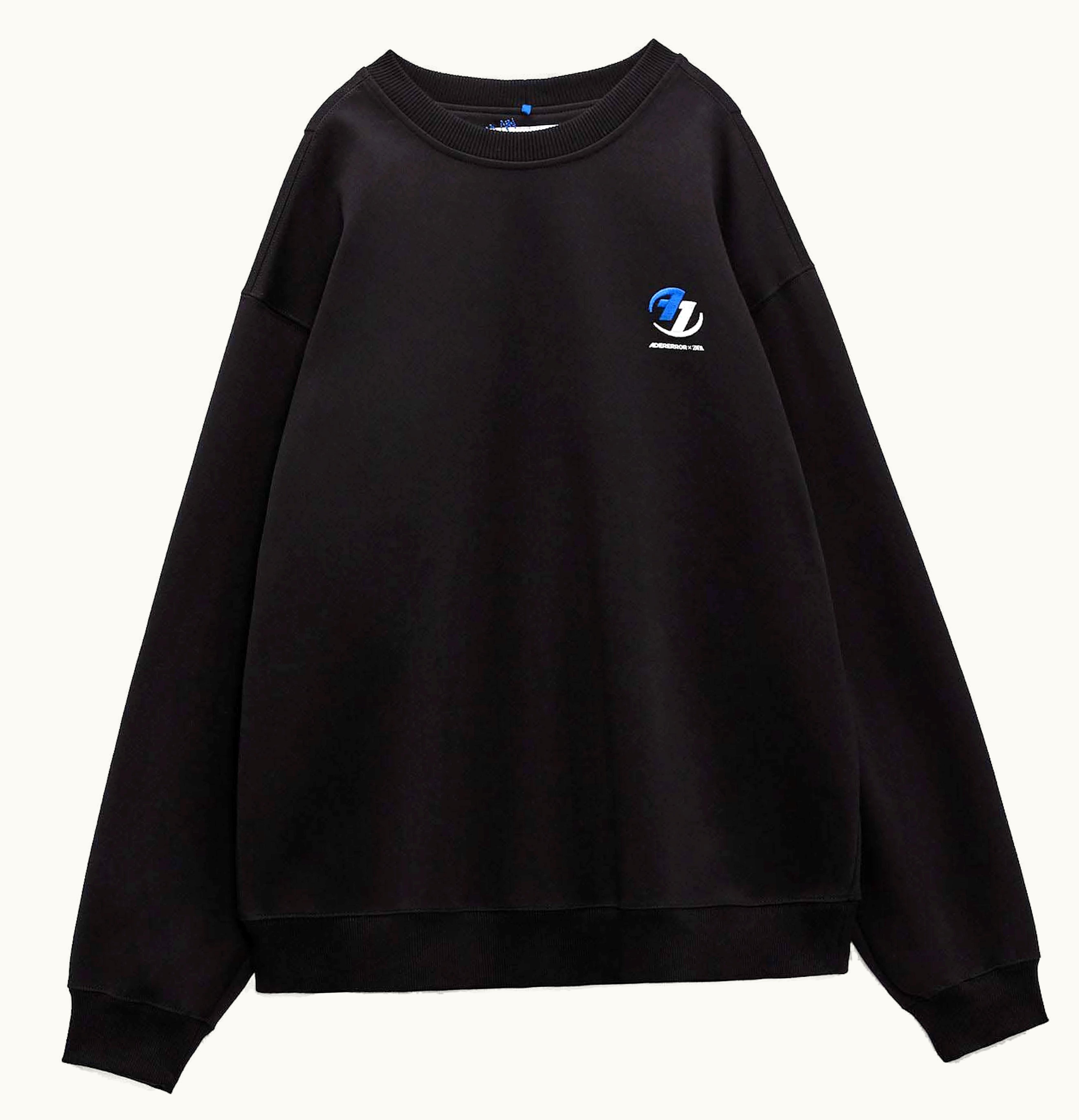 Ader Error X Zara Oversized Sweatshirt Black