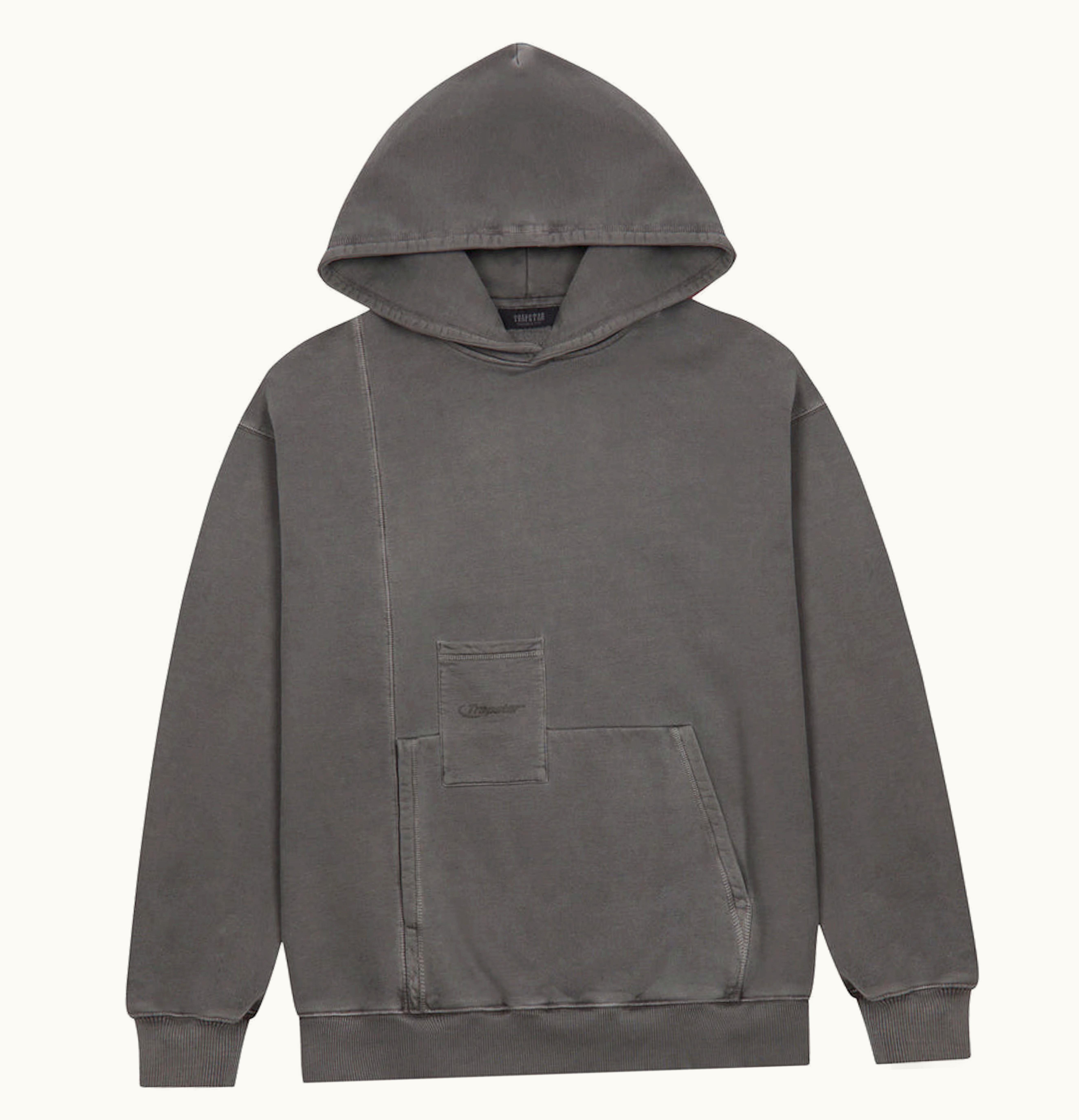 Trapstar Deconstructed Hyperdrive Oversized Hoodie Enzyme Wash
