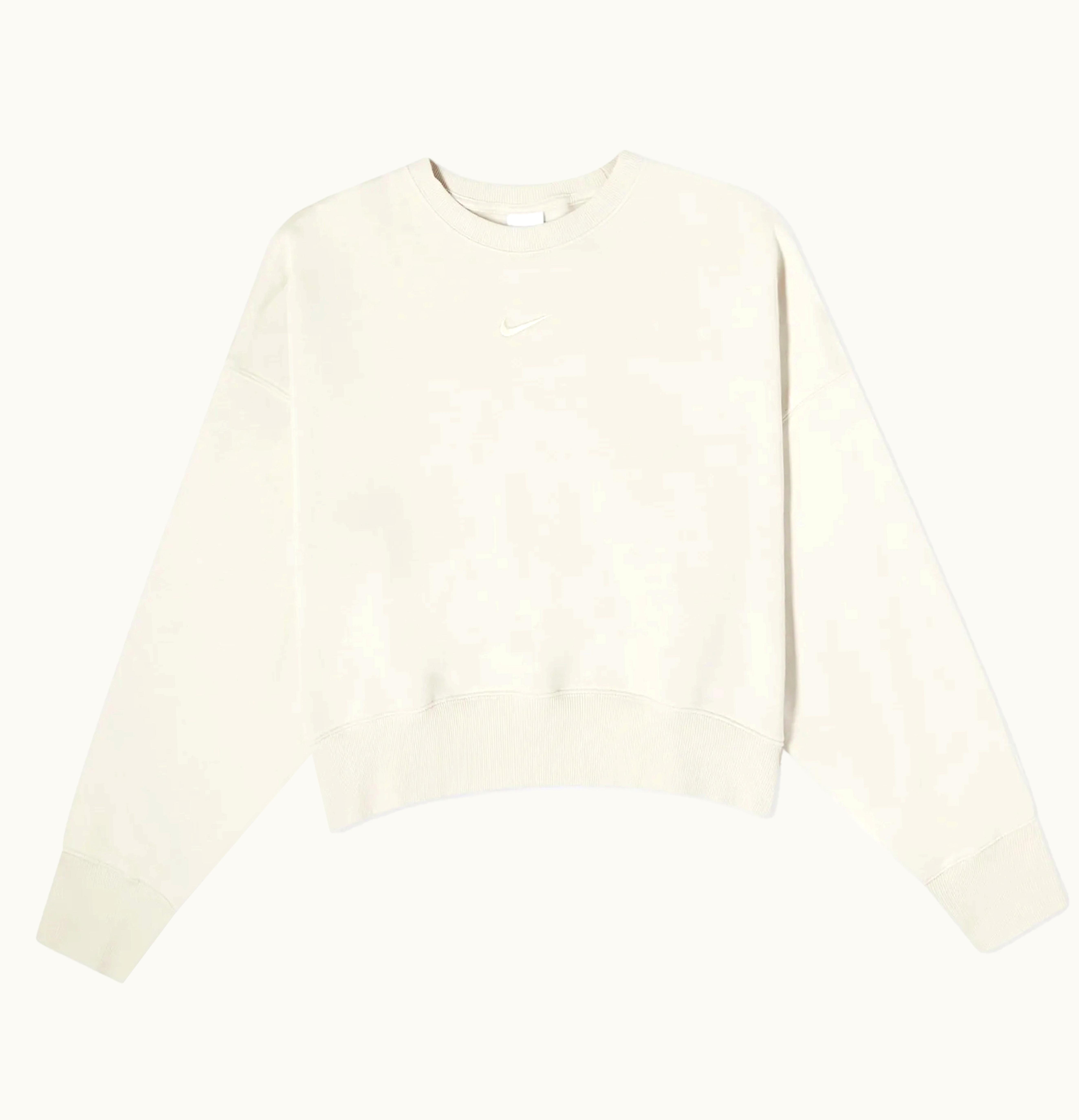 Nike Nike Womens Phoenix Fleece Oversized Crew Sweatshirt Light Orewood Brown Sail