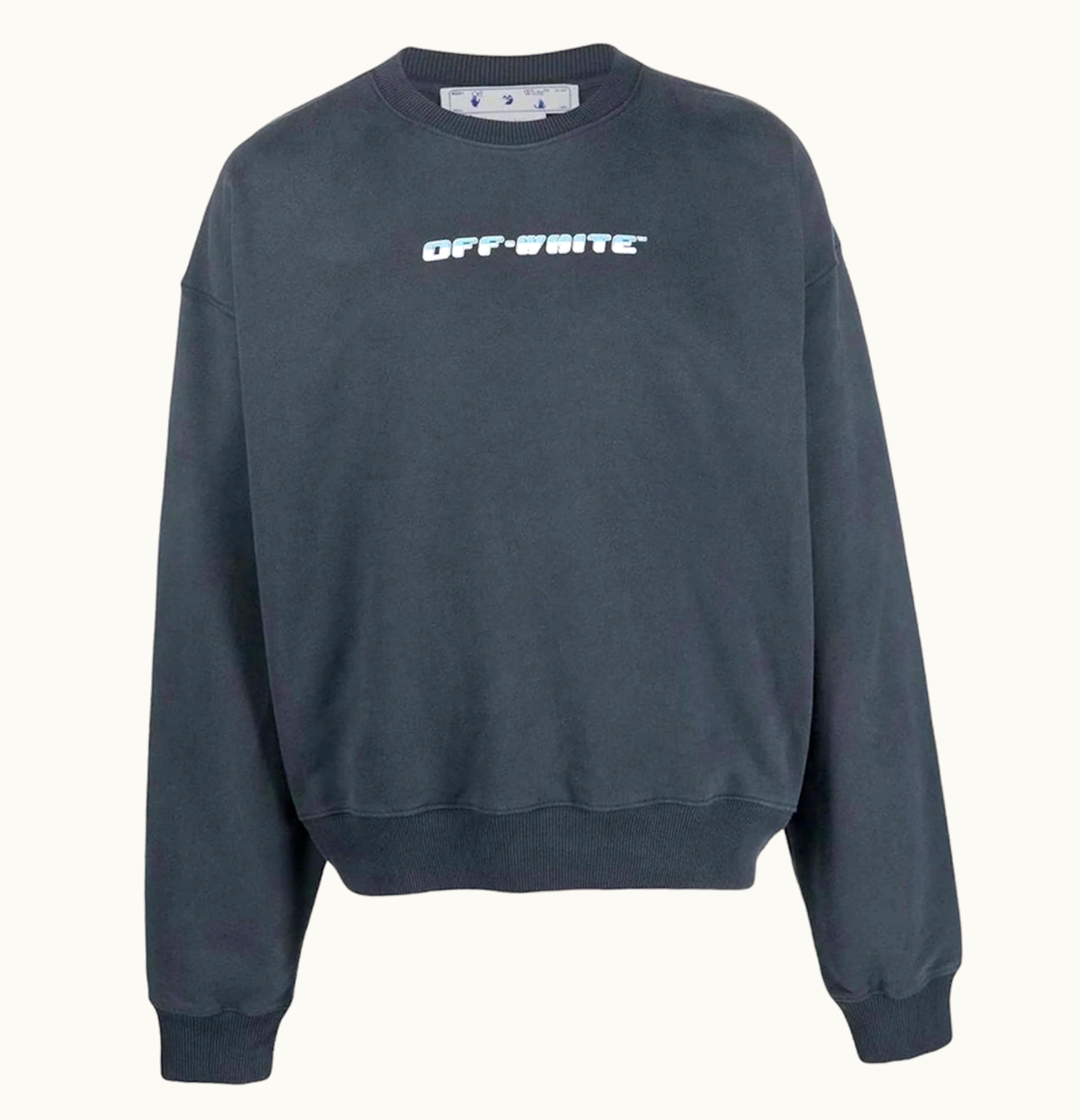 OFF-WHITE OFF-WHITE Between Arrow Oversized Crewneck Outerspace White