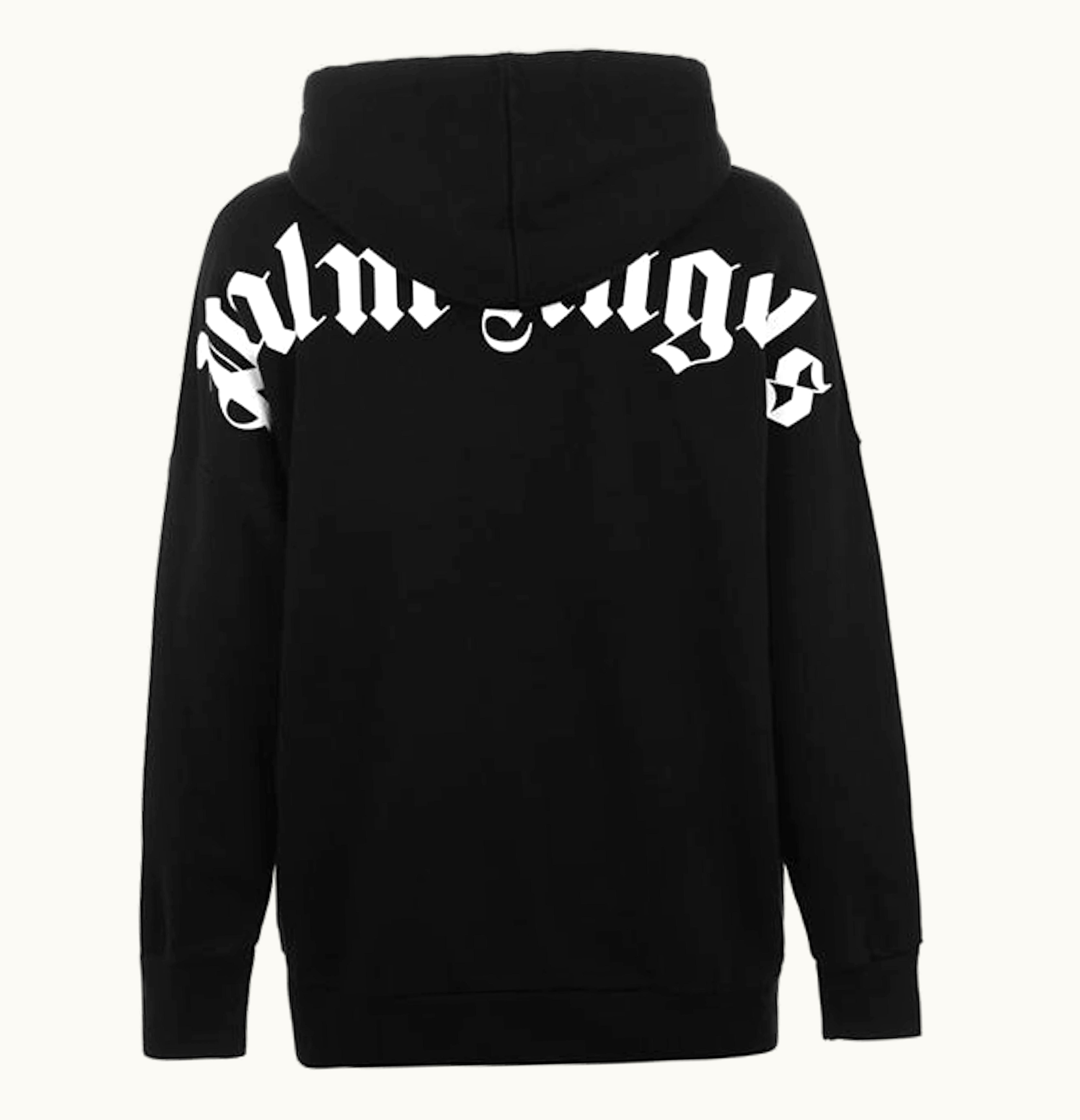 Palm Angels Palm Angels Over The Head Logo Hooded Sweatshirt Black