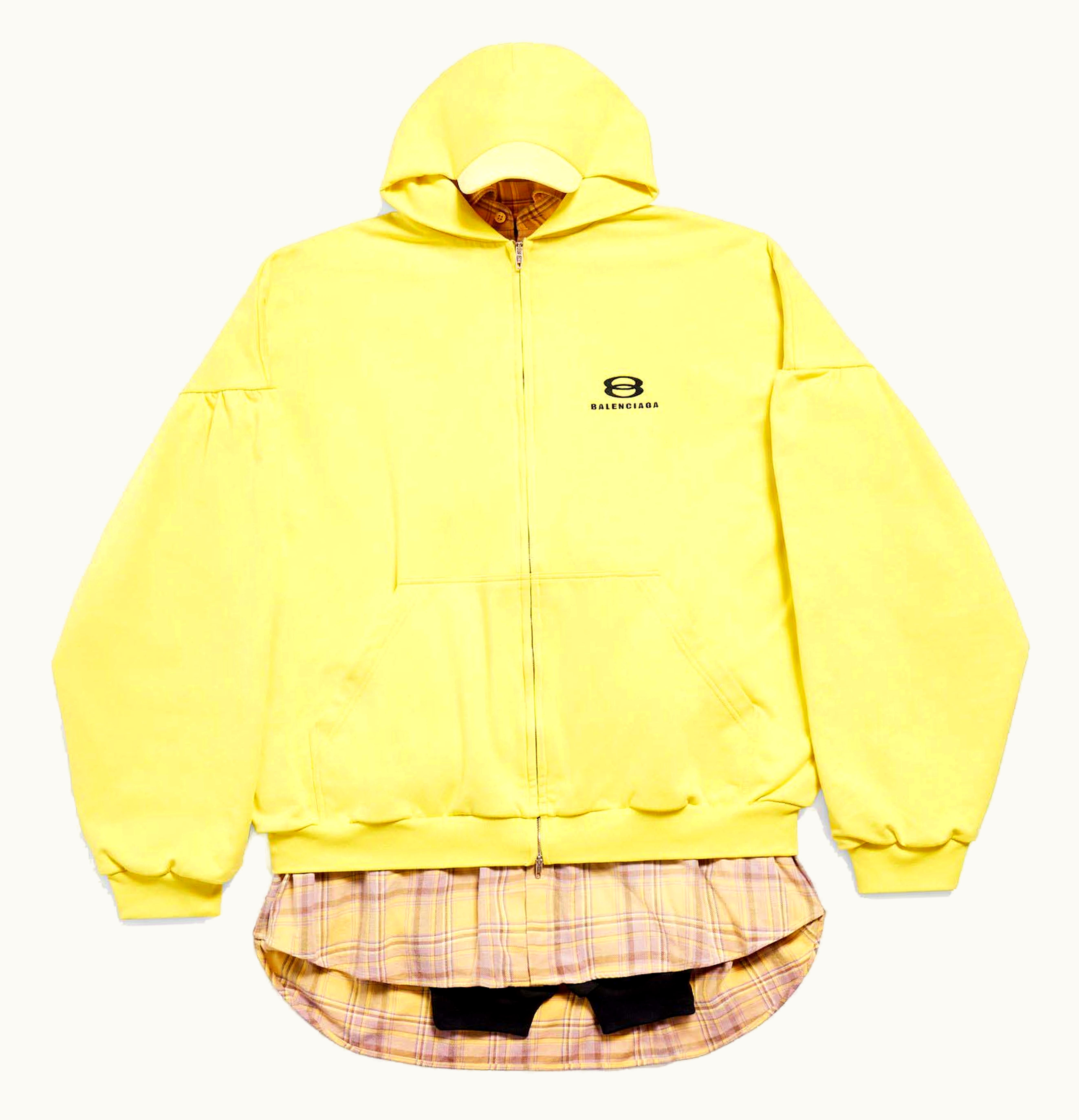 Balenciaga Balenciaga Unity Sports Icon Layered Hoodie Oversized Yellow Black