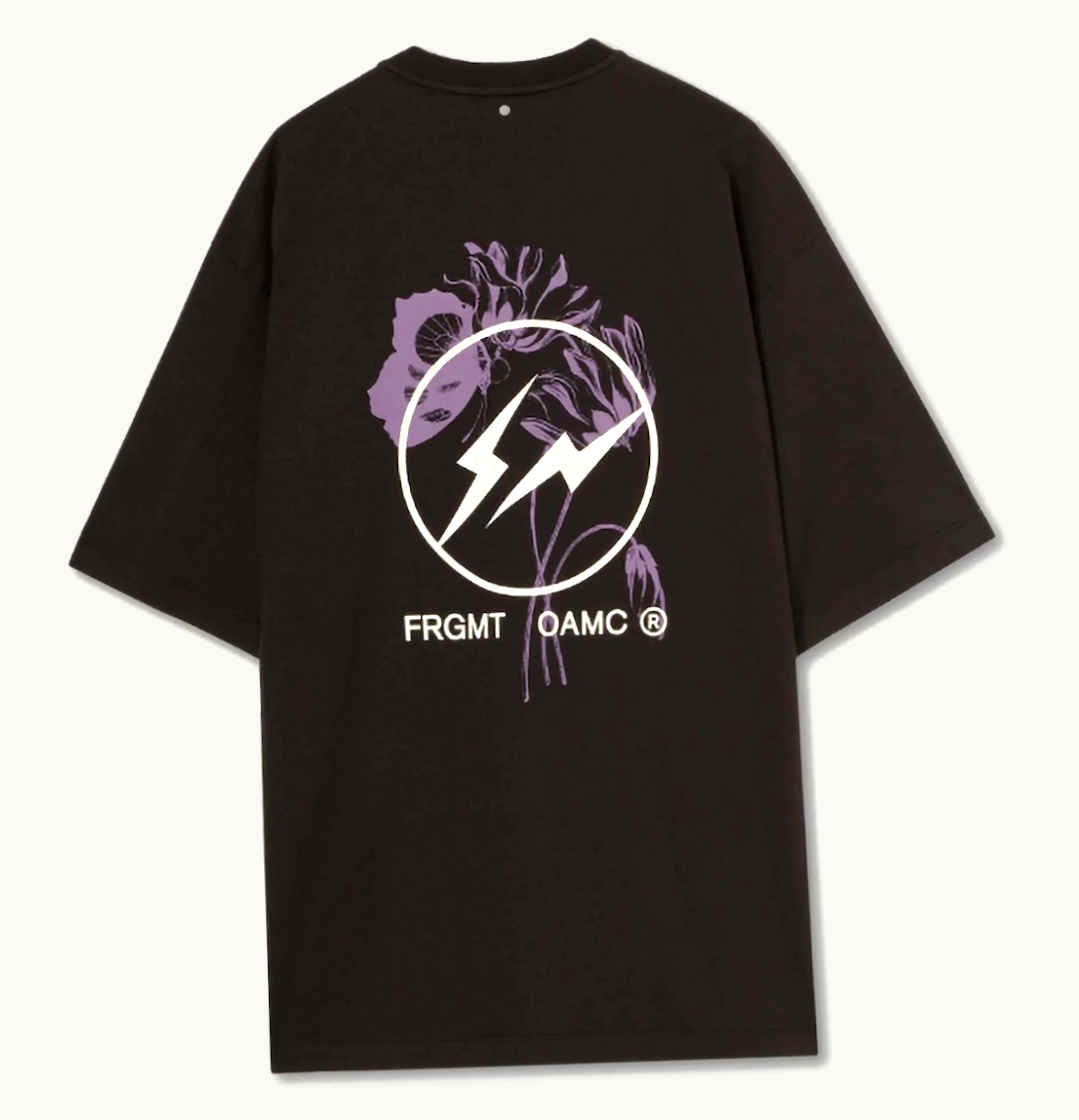 Fragment X Oamc Large Logo Oversized T Shirt Black