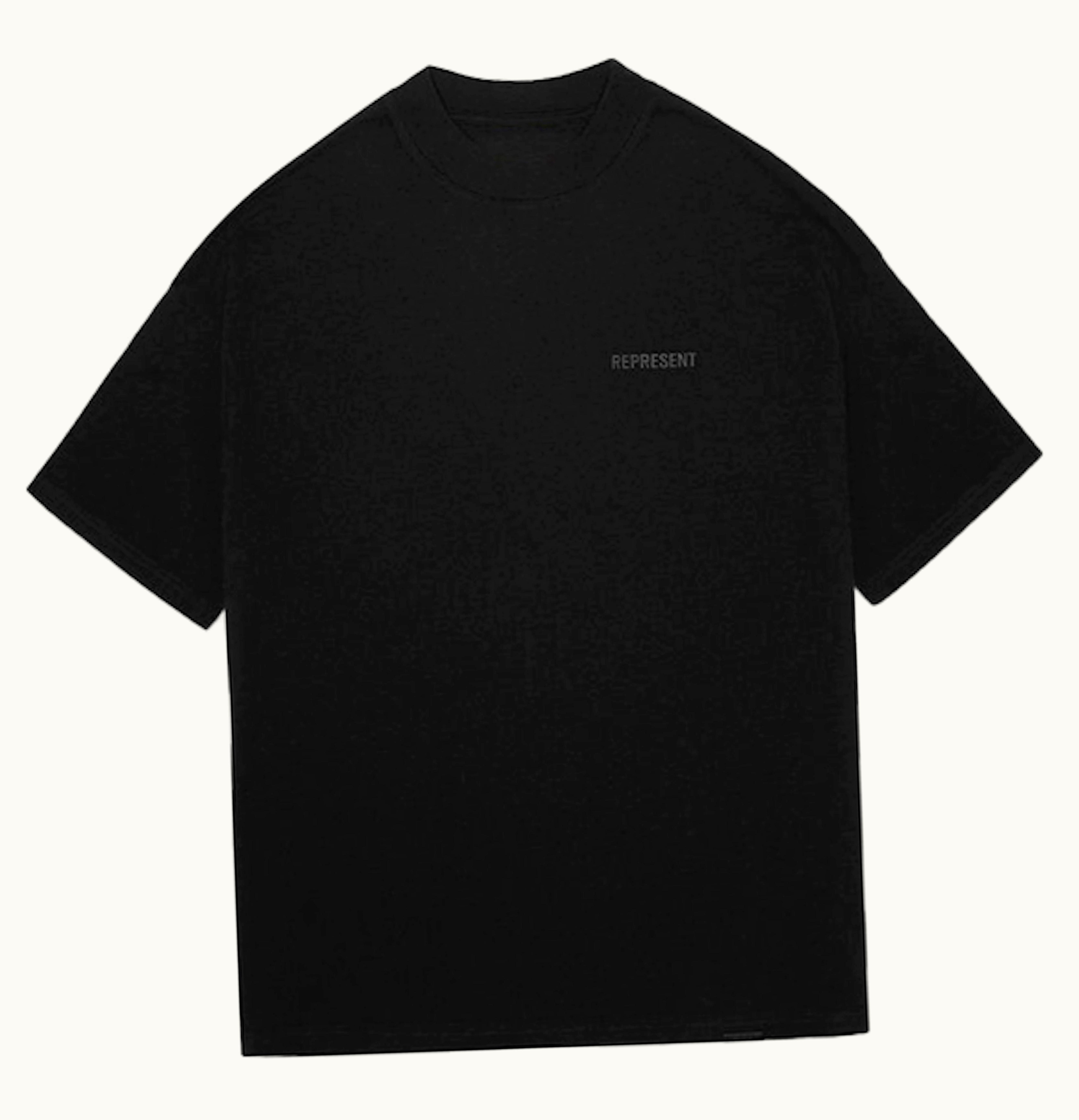 Represent Blank Oversized T Shirt All Black