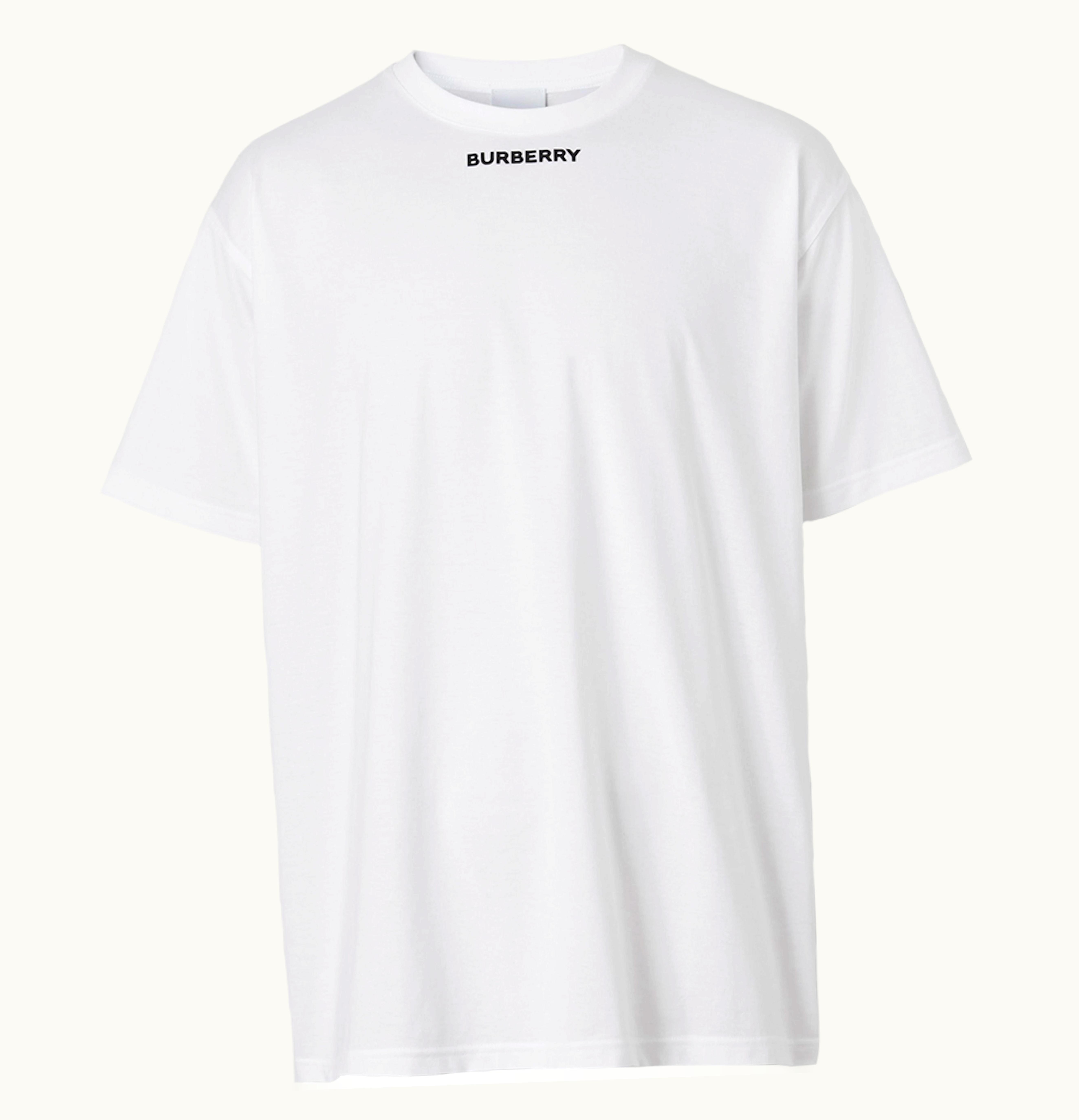 Burberry Monster Graphic Print Oversized T Shirt White Black