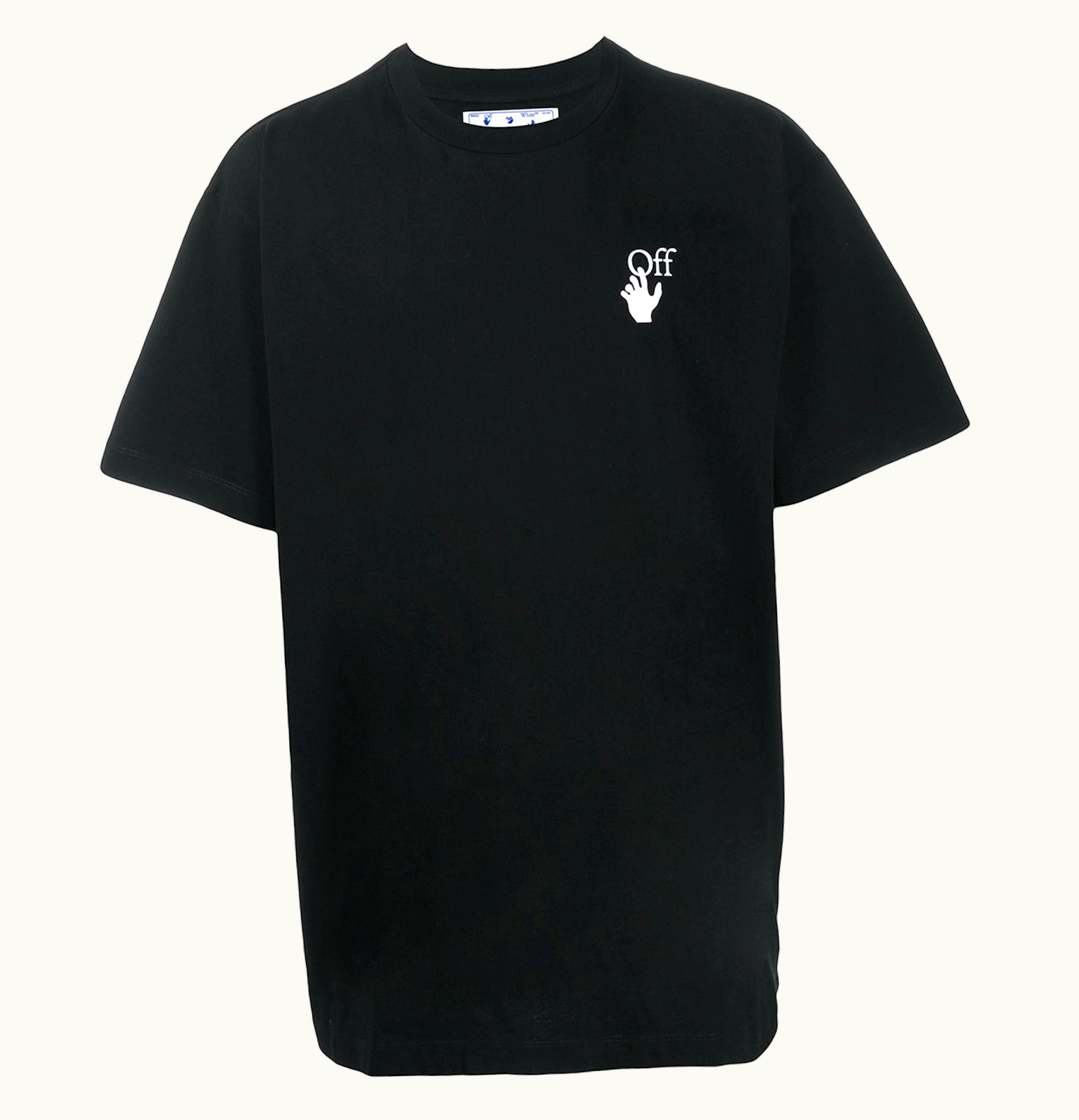 OFF-WHITE OFF-WHITE Oversized Cut Here Arrows T Shirt Black