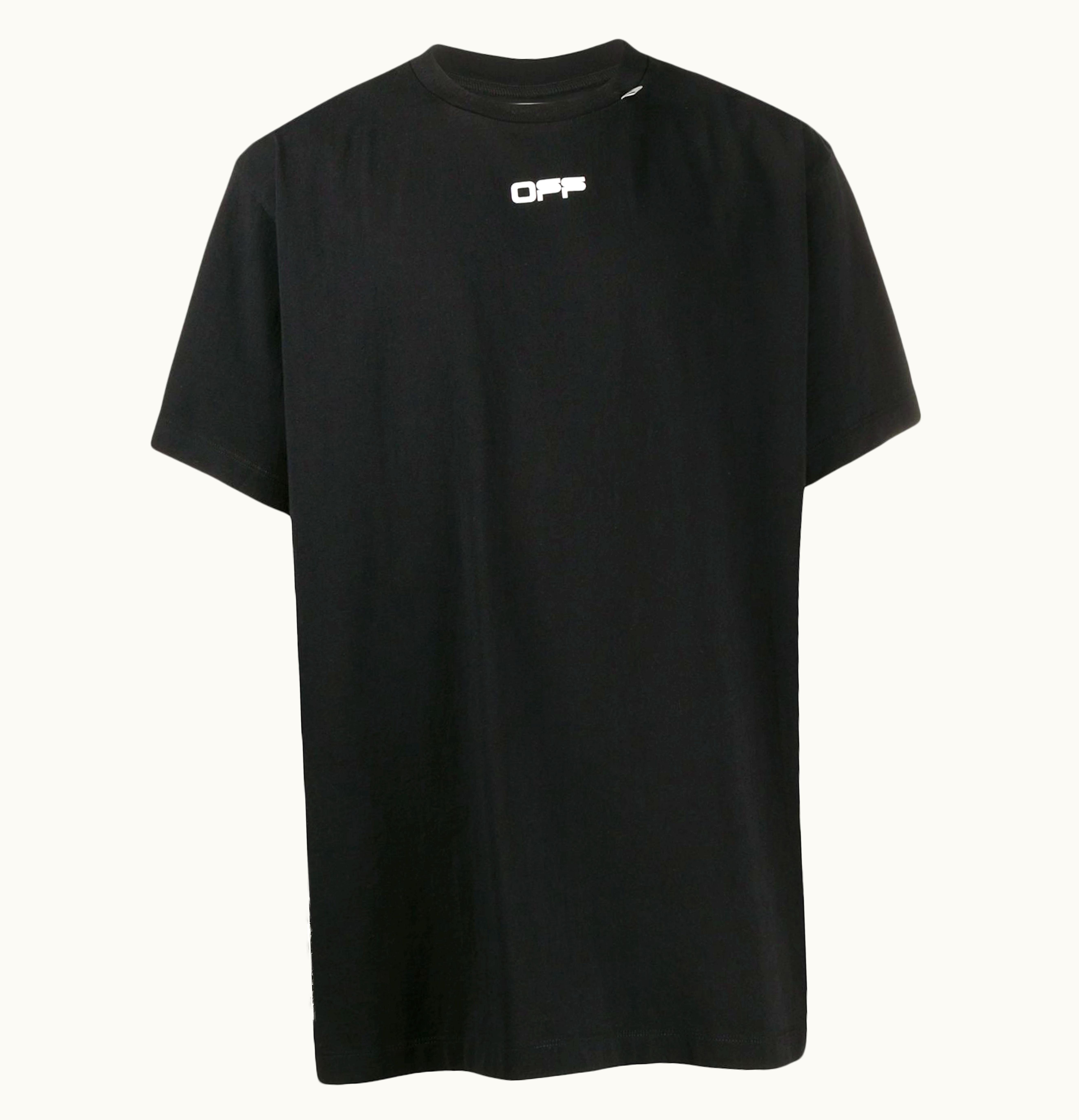 OFF-WHITE OFF-WHITE Oversized Fit Caravaggio Arrows T Shirt Black White