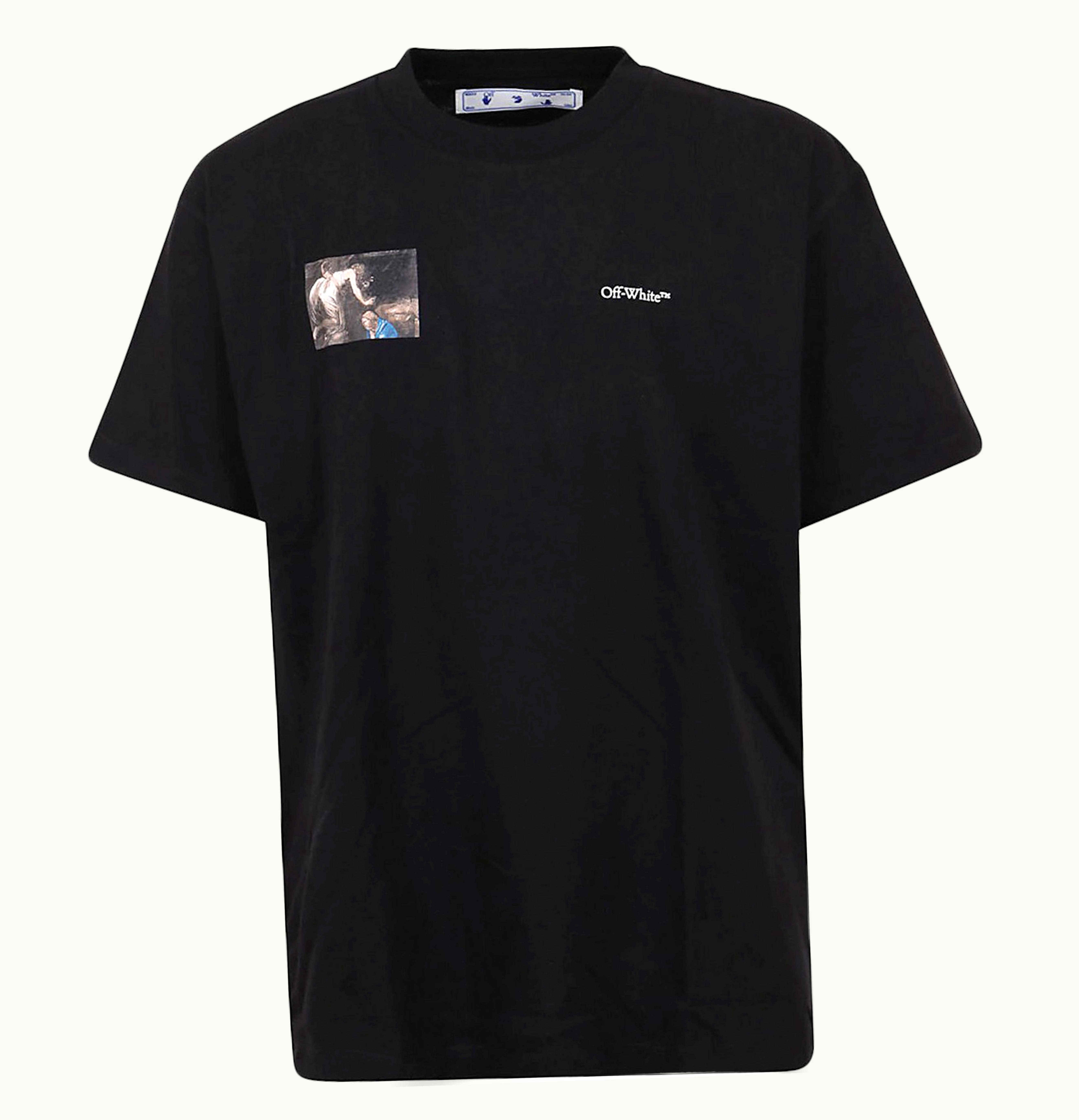 OFF-WHITE OFF-WHITE Caravaggio Angel S S Over Tee Black