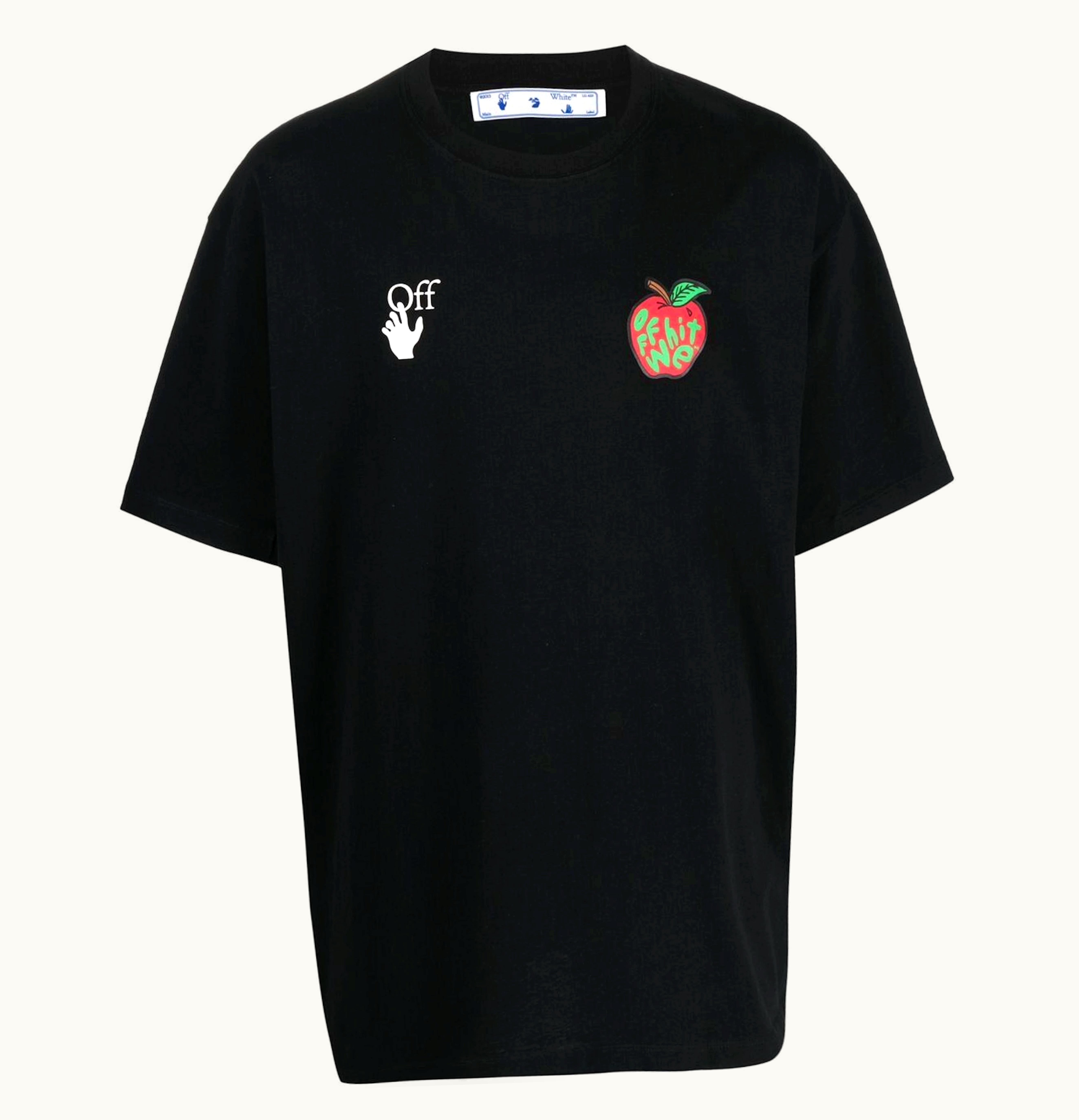 OFF-WHITE OFF-WHITE Apple Arrow Print T Shirt Black