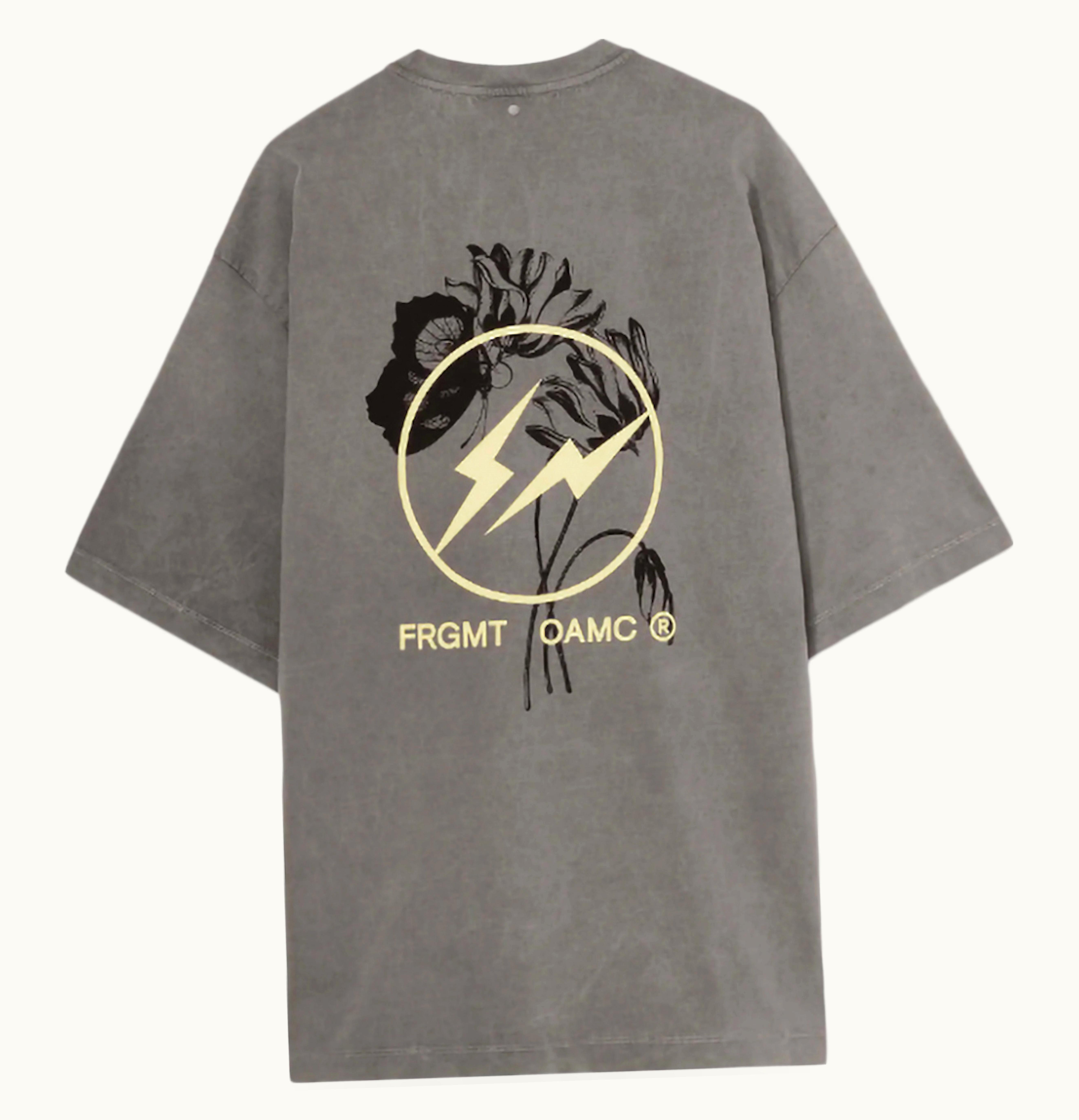 Fragment X Oamc Large Logo Oversized T Shirt Carbon