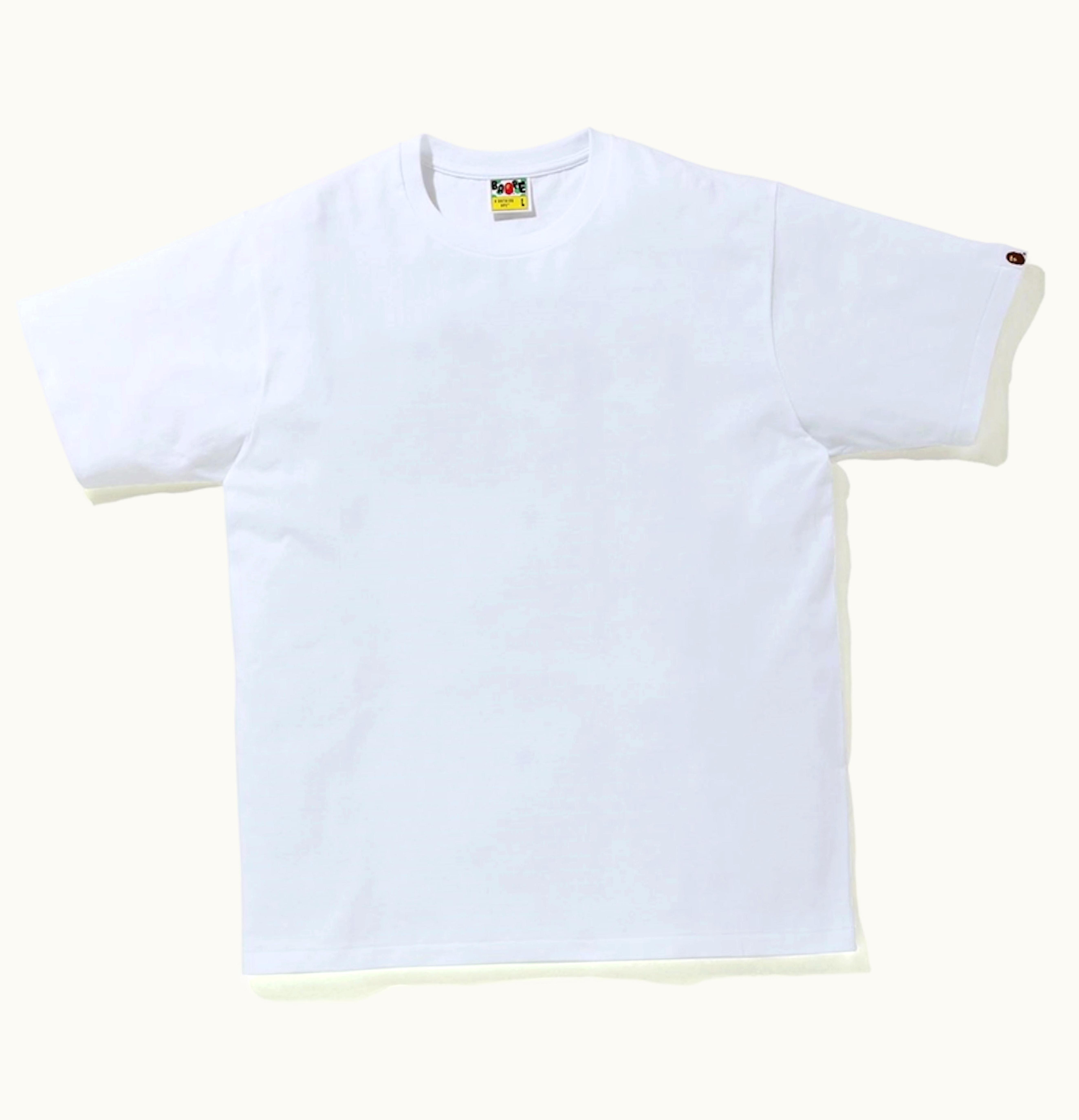 BAPE BAPE 1st Camo Wgm Ape Head Overlap Tee White Yellow