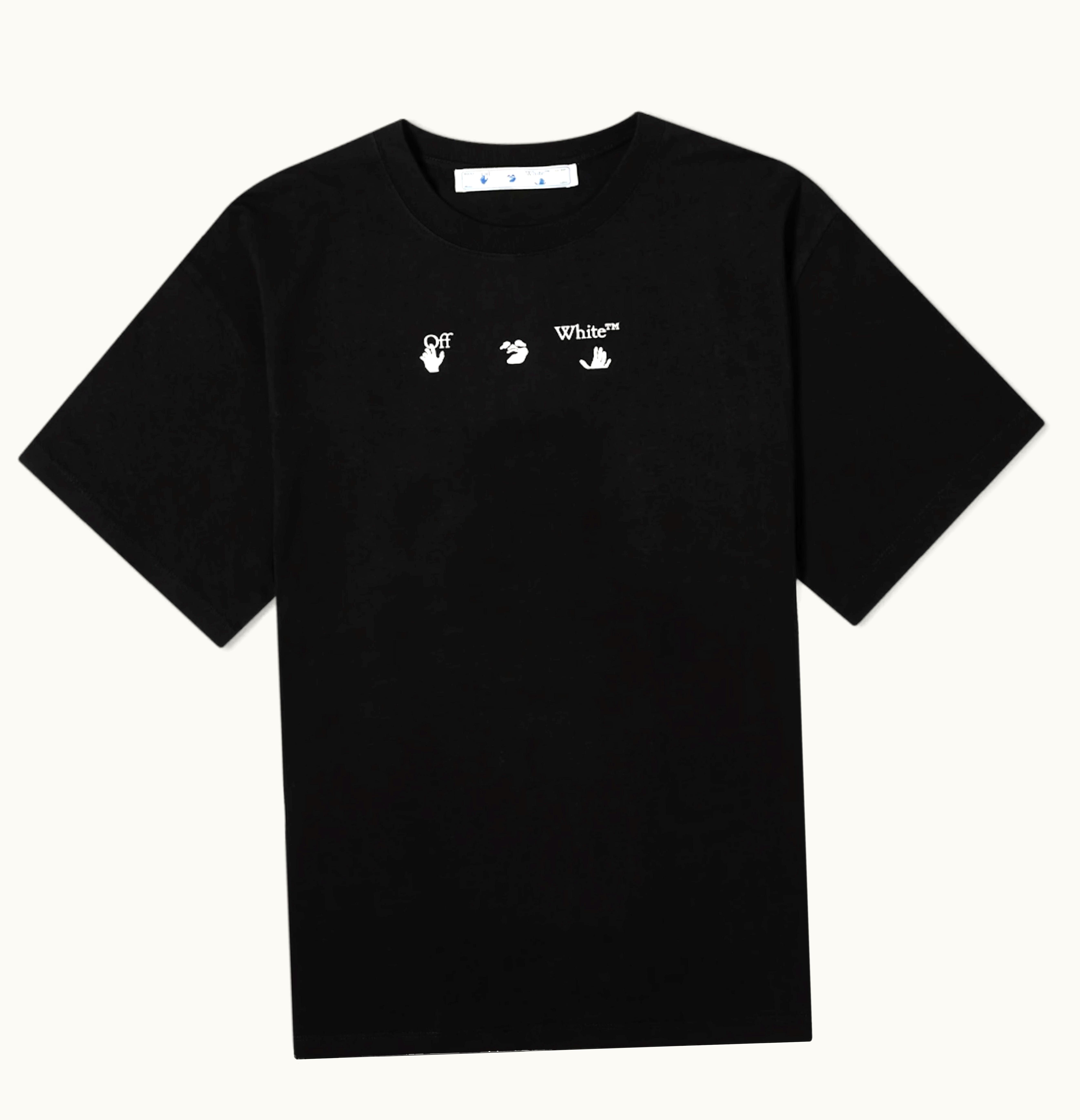 OFF-WHITE OFF-WHITE Black Make Over Tee Black Grey