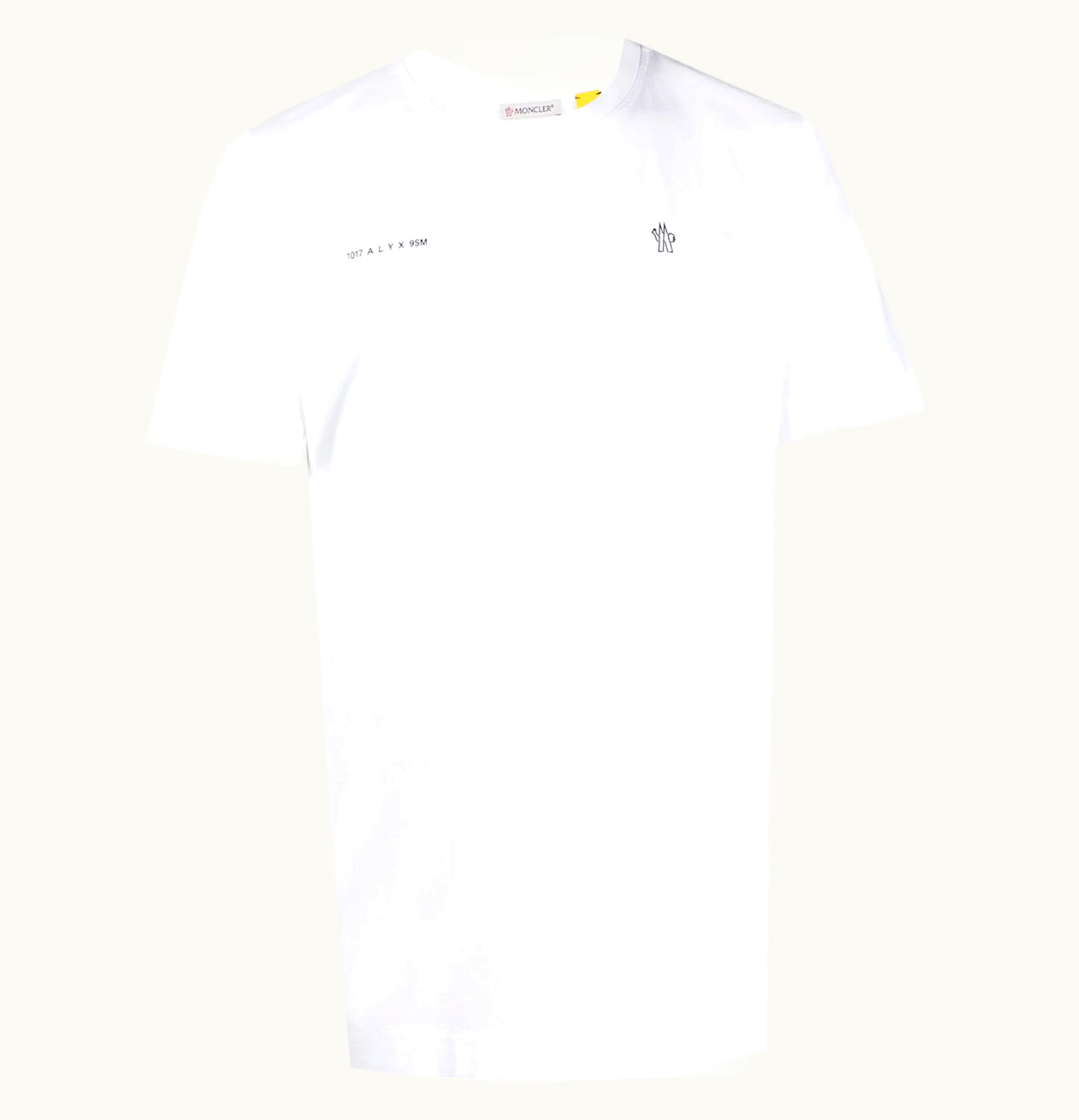Moncler Logo Print Oversized T Shirt White