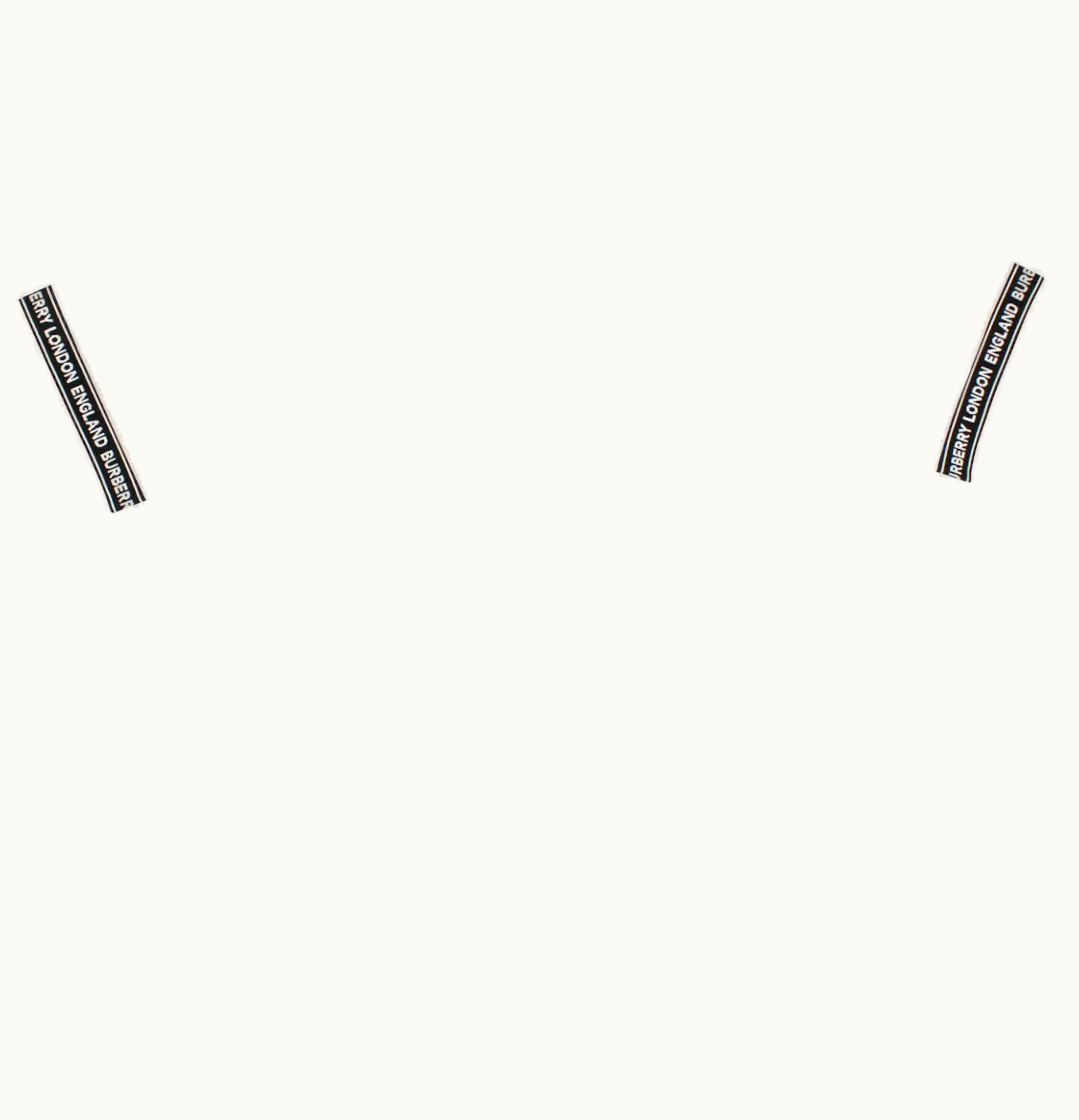 Burberry Oversized Teslow Taped Sleeve T Shirt White