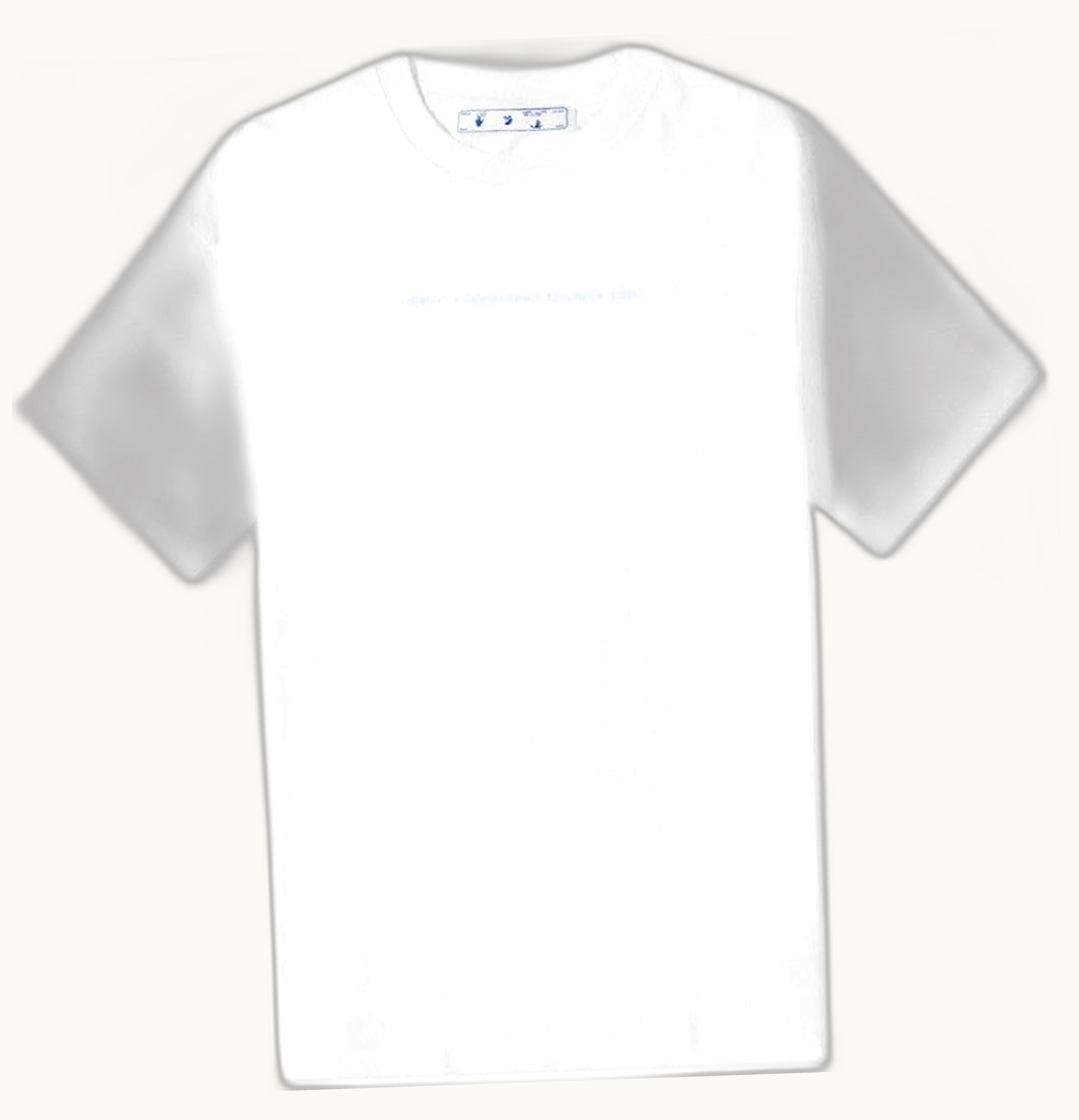 OFF-WHITE OFF-WHITE Marker Oversized Skate T Shirt White Blue
