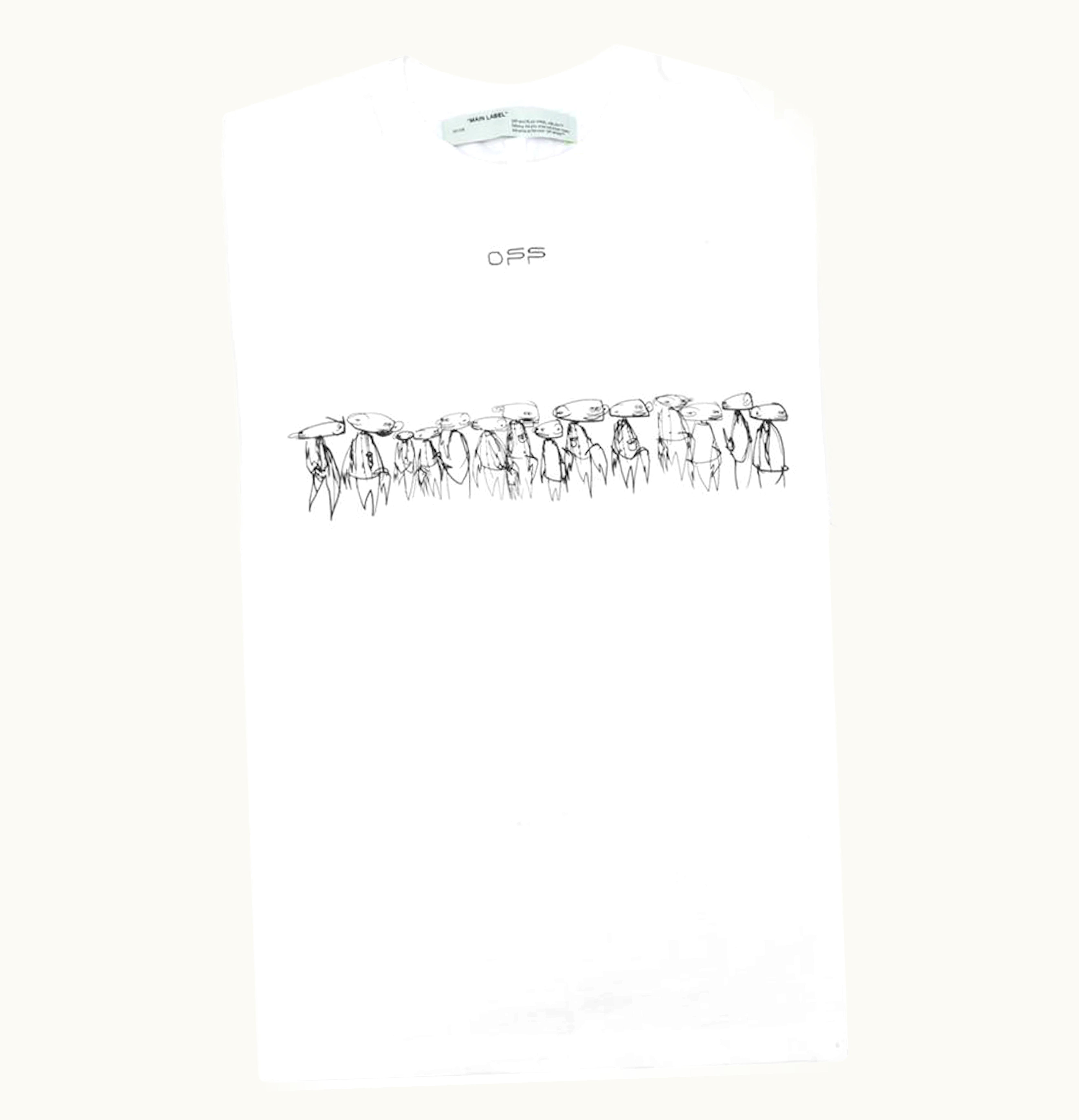 OFF-WHITE OFF-WHITE X Futura Oversized Fit Atoms T Shirt White Multicolor