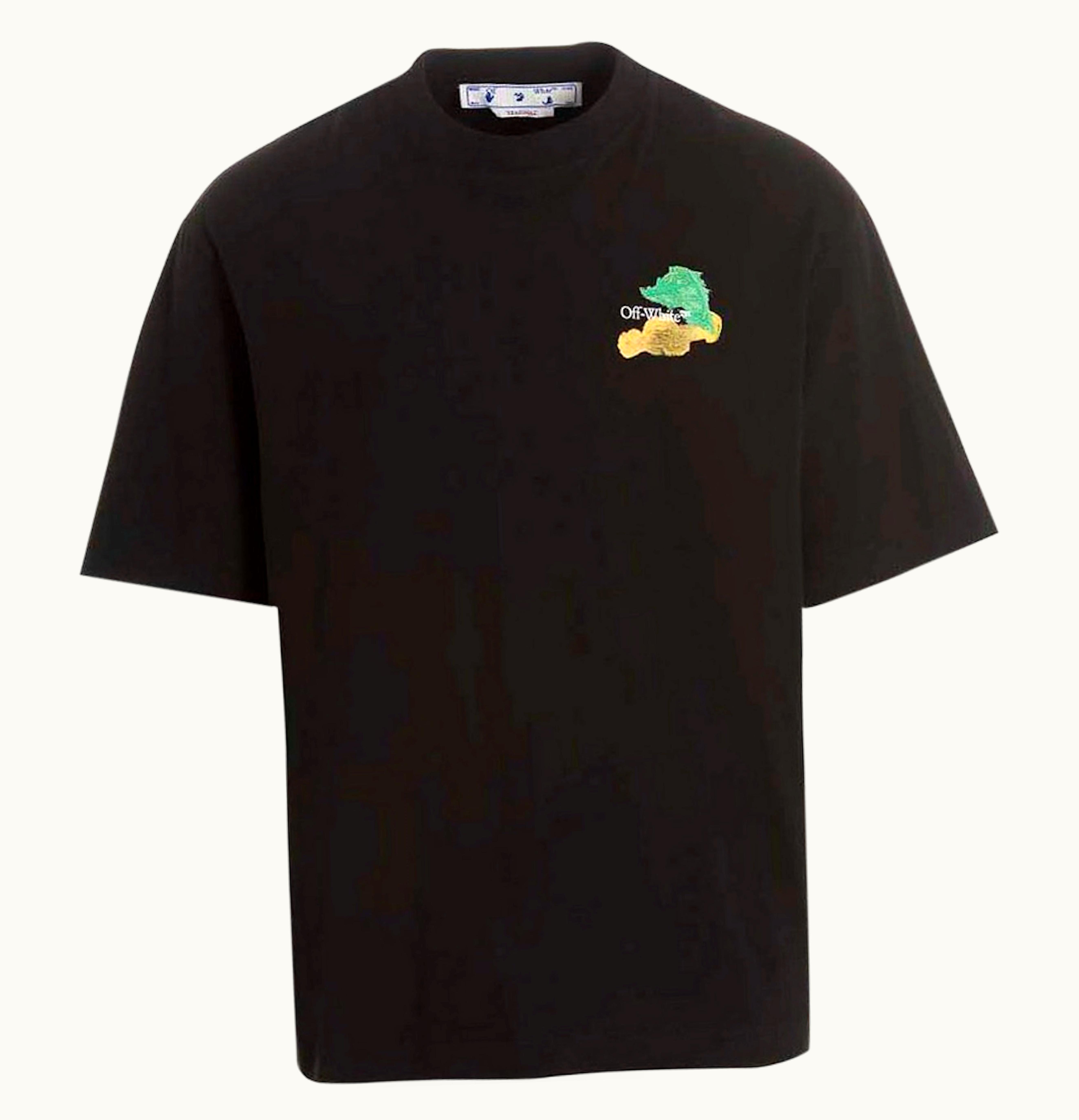 OFF-WHITE OFF-WHITE Brush Arrows Over Skate S S Tee Black Multi