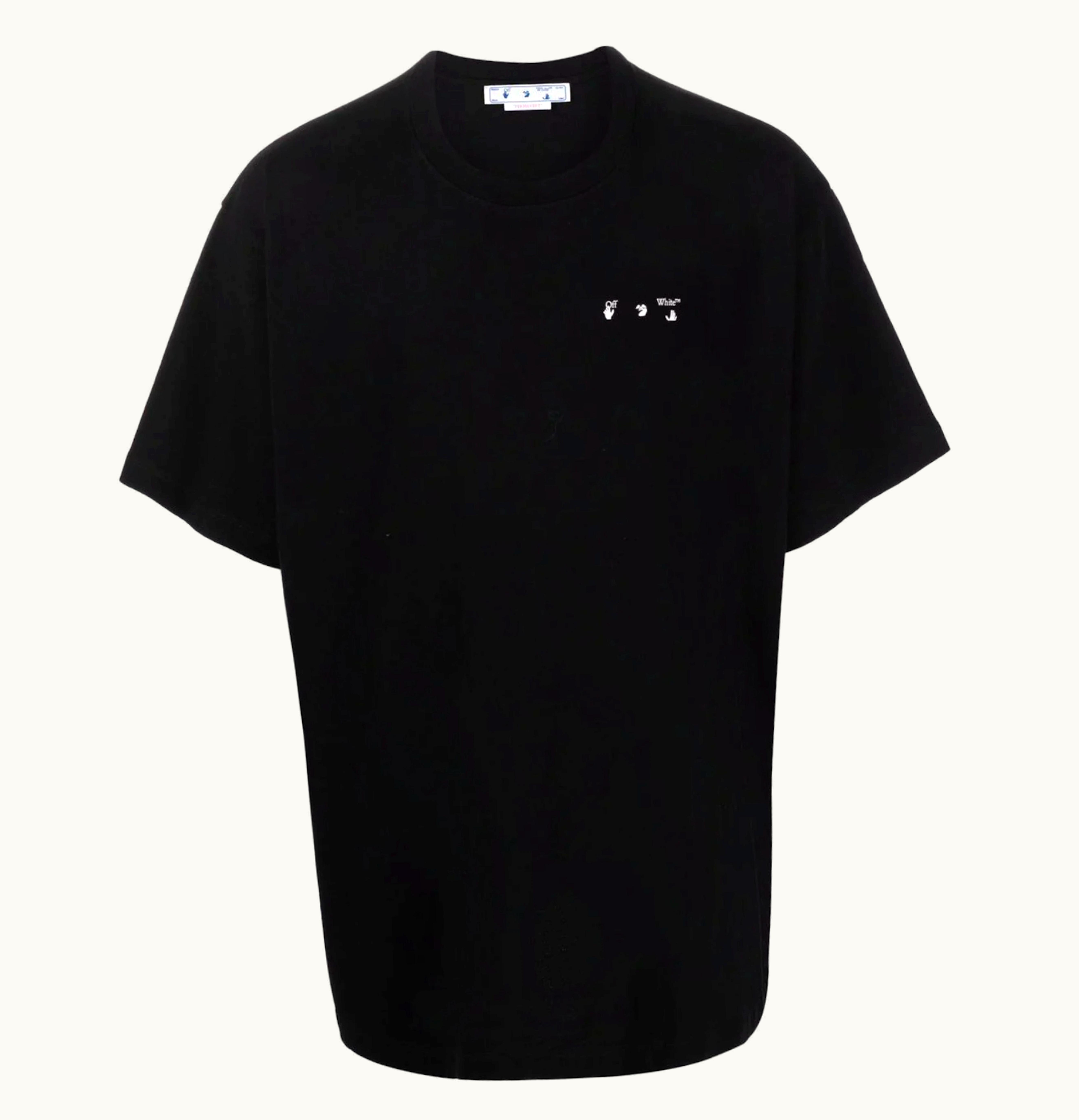 OFF-WHITE OFF-WHITE Caravaggio Back Print Oversized T Shirt Black