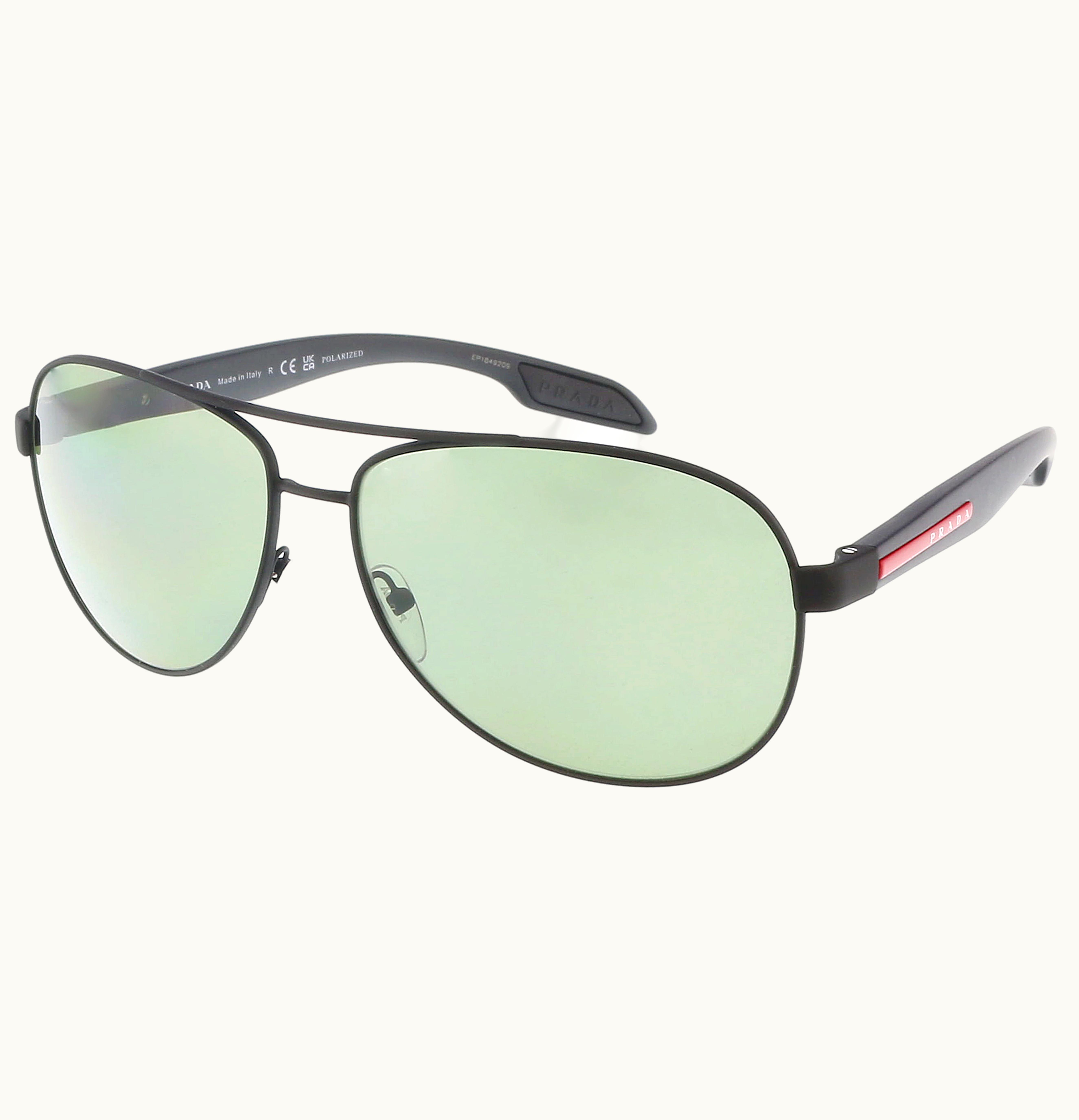 Prada Linea Rossa Oval Sunglasses Black 0ps 53ps Dg05x162