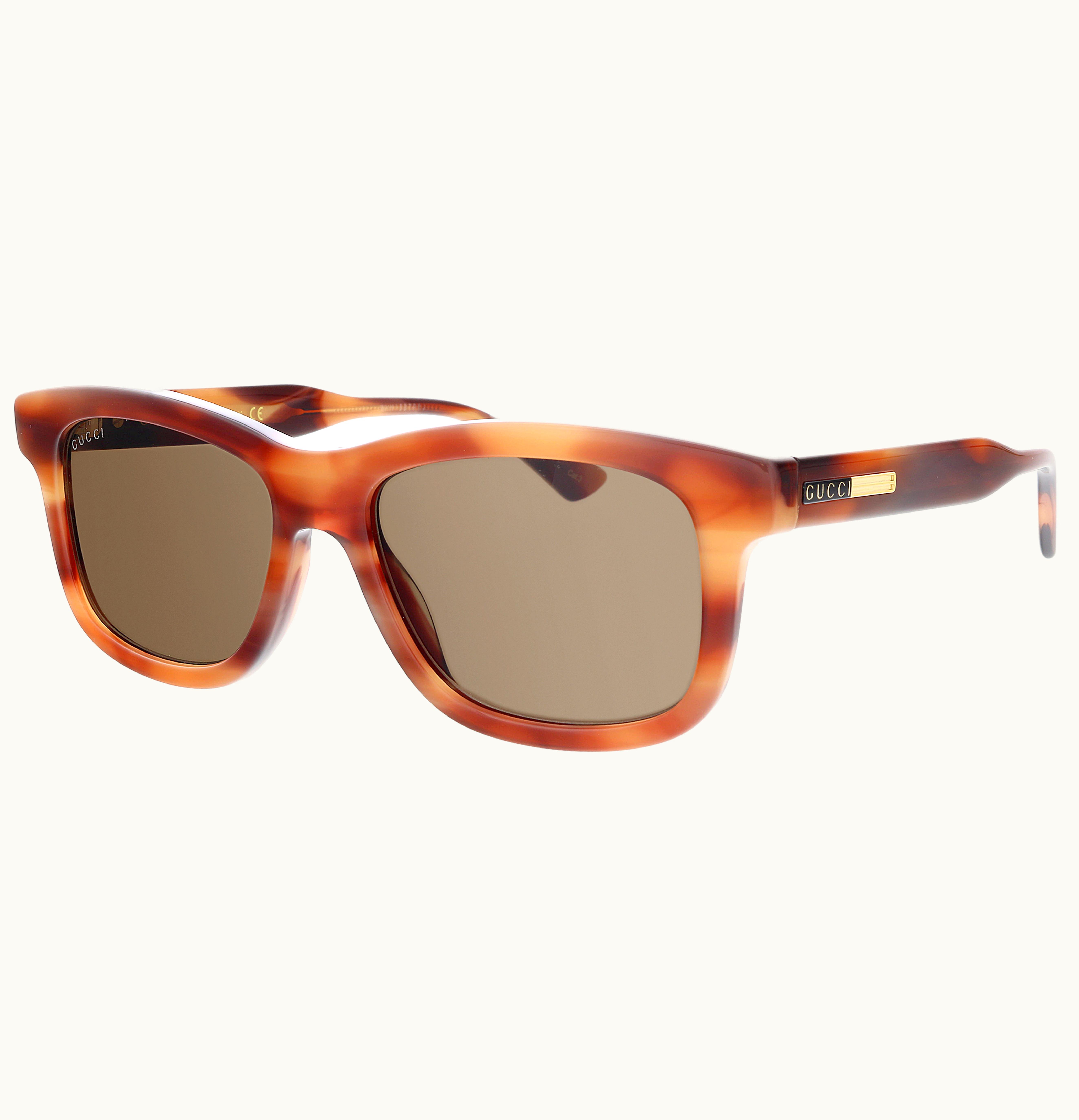 Gucci Oversized Sunglasses Havana GG0824s 003