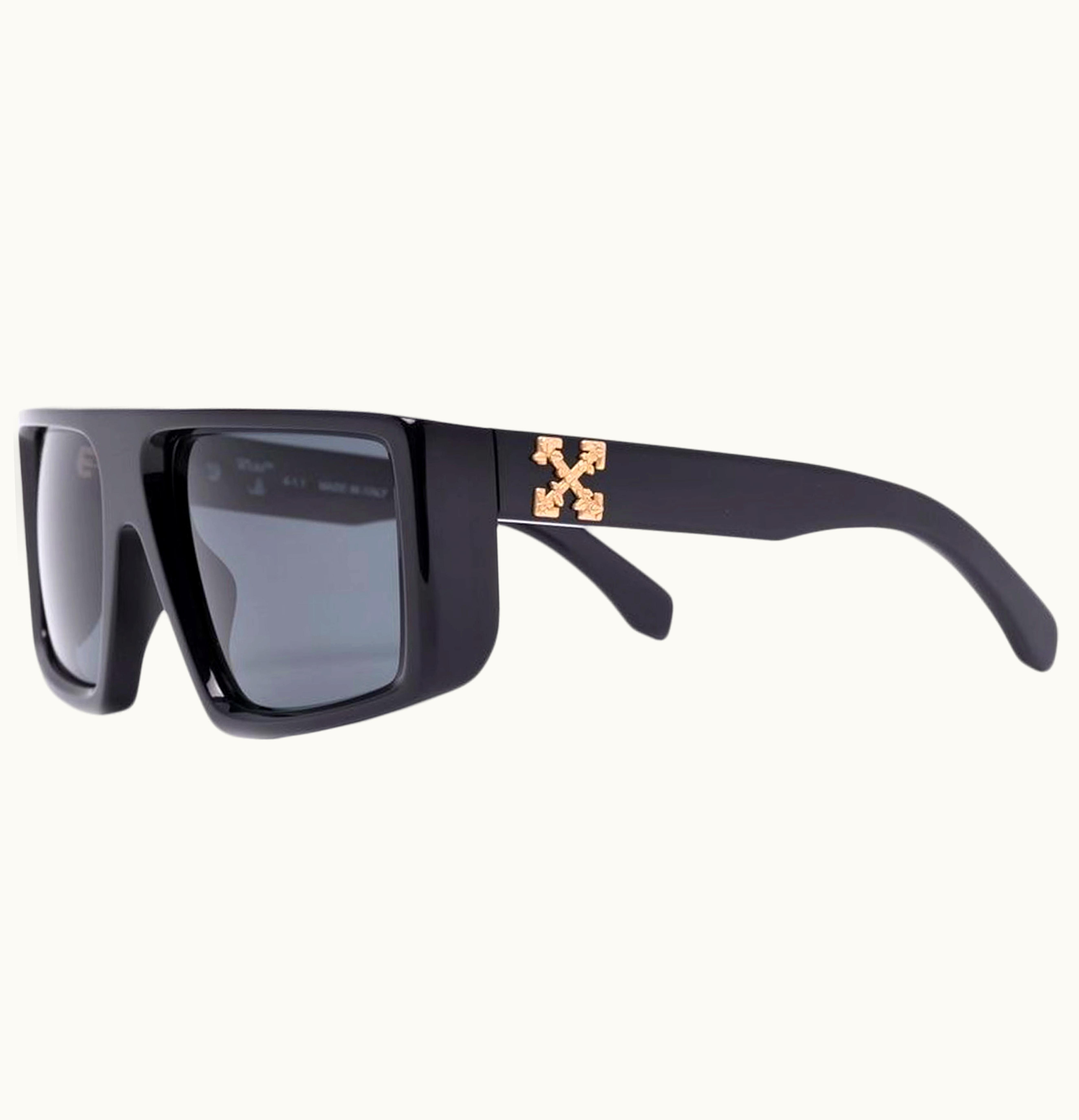 OFF-WHITE Alps Oversize Sunglasses Black Black Tint