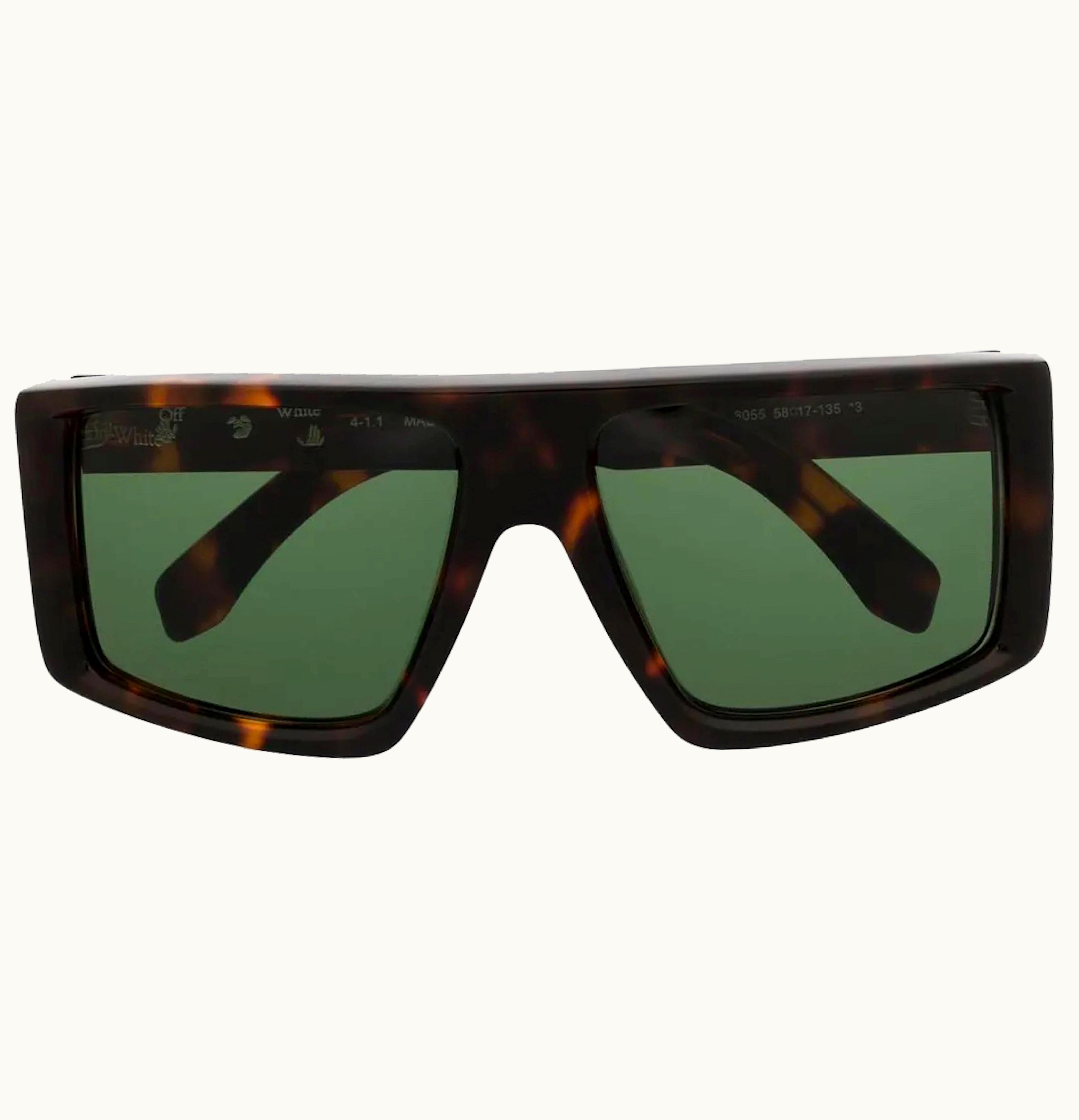 OFF-WHITE OFF-WHITE Alps Oversize Sunglasses Tortoiseshell