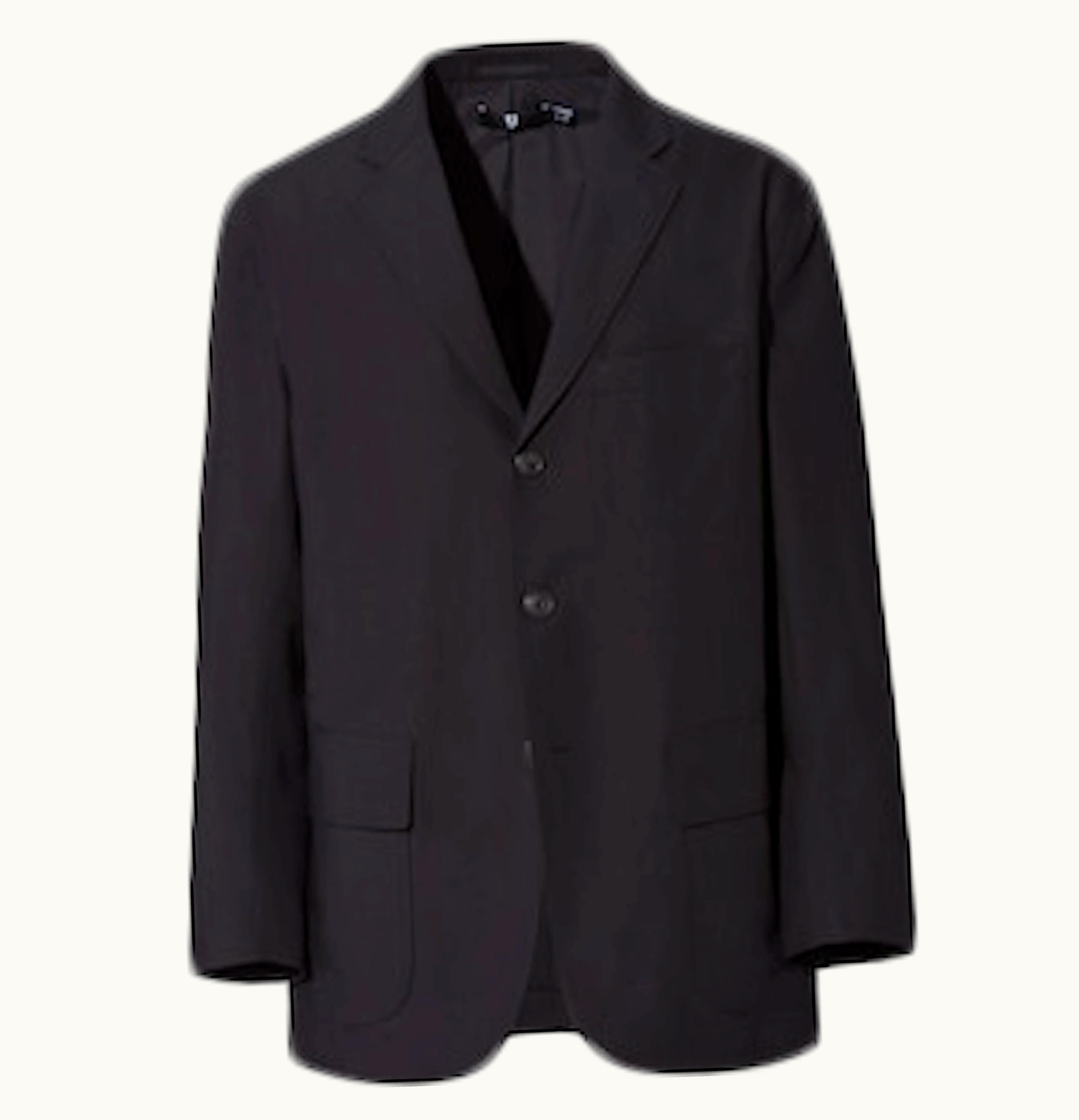 Uniqlo X Jil Sander Wool Blend Oversized Jacket Black