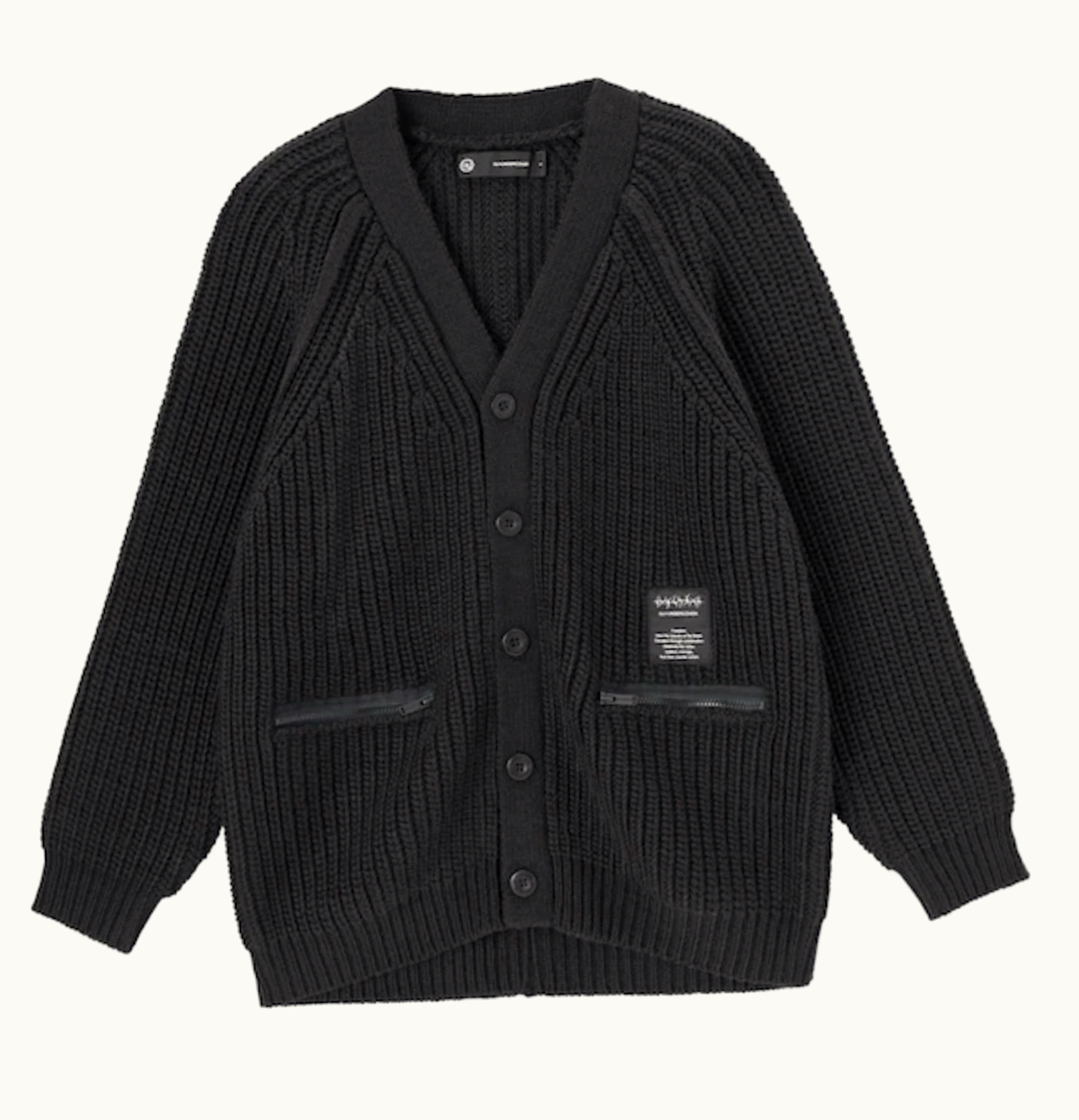 Uniqlo Gu X Undercover Oversized Cardigan Black