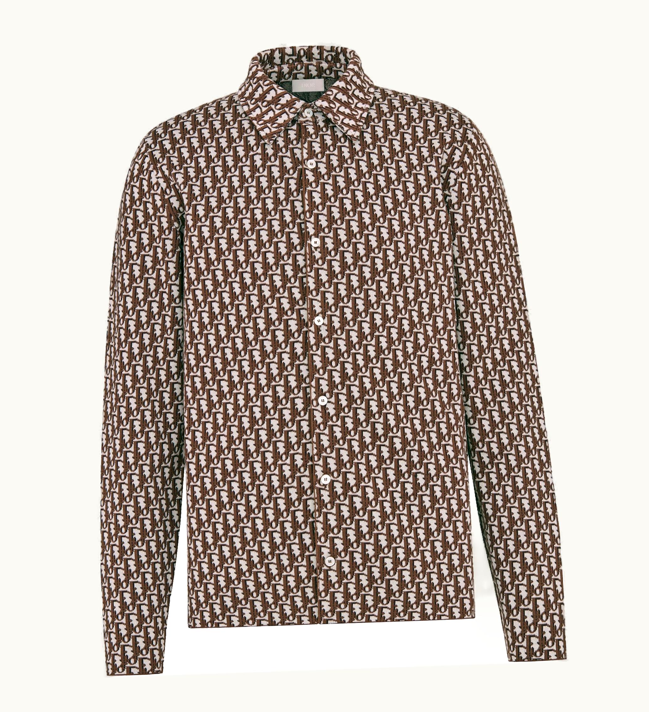 Dior Dior X Cactus Jack Dior Oblique Overshirt Brown White