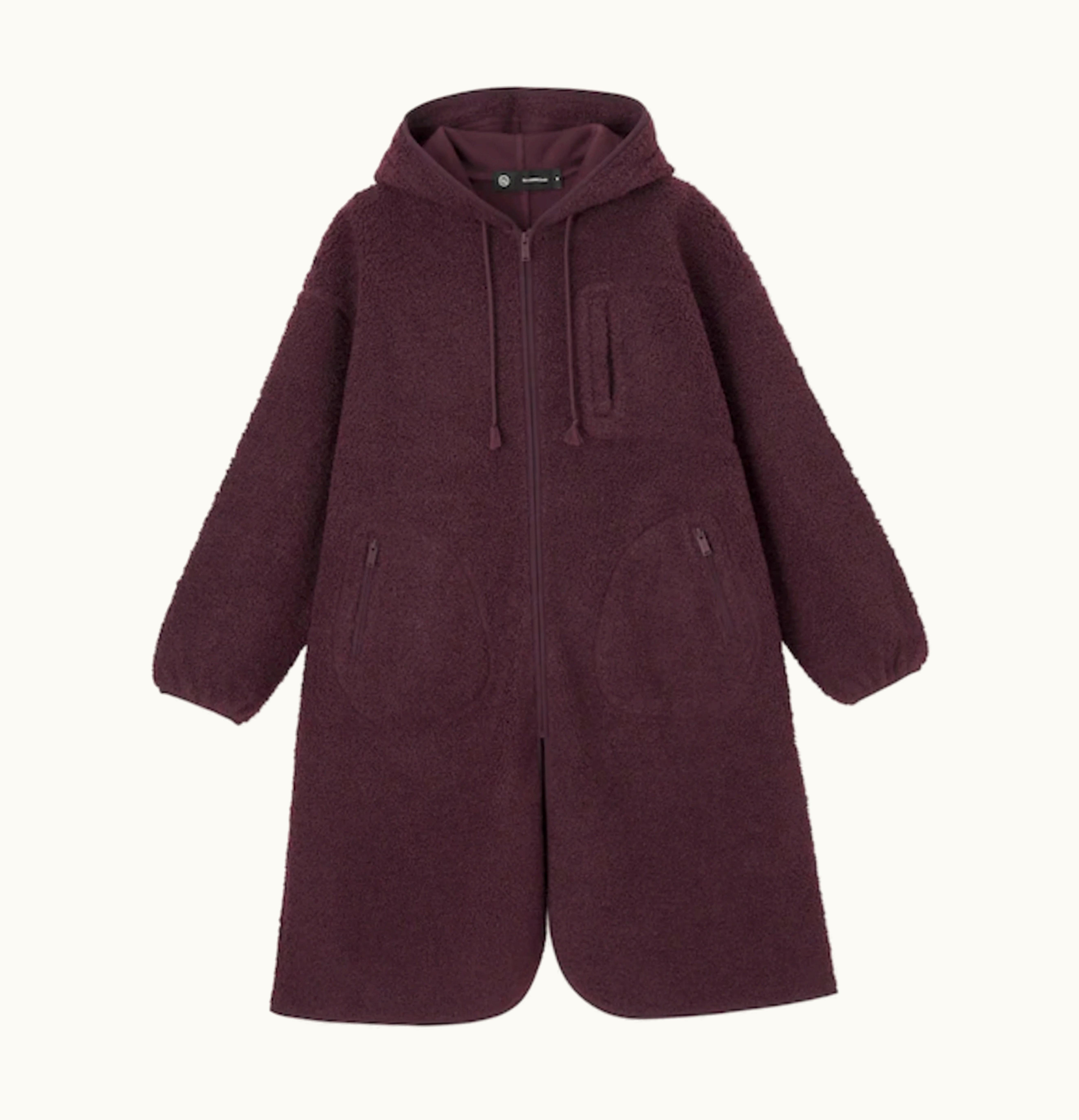 Uniqlo Gu X Undercover Womens Oversized Long Coat Wine