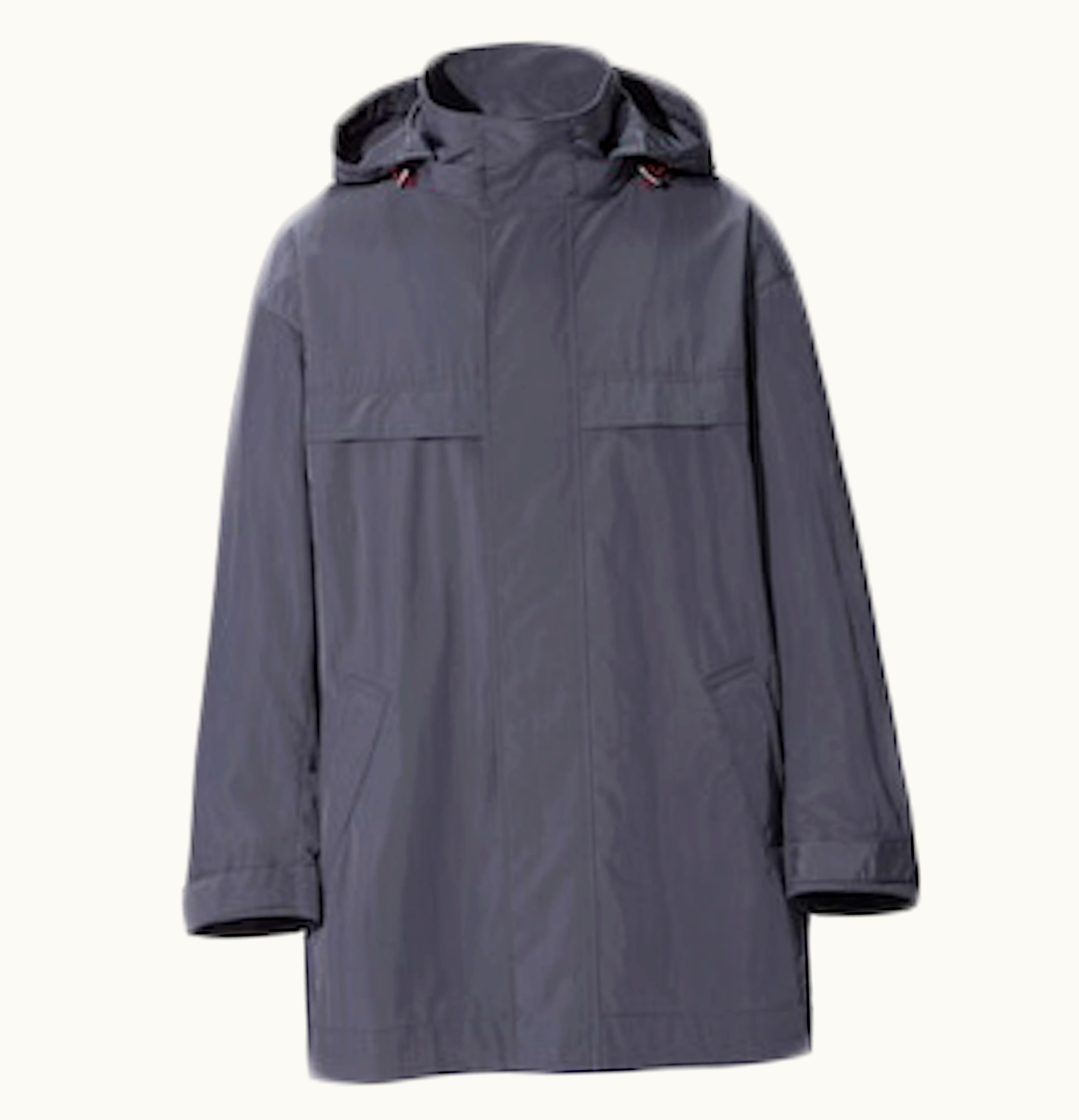 Uniqlo X Jil Sander Oversized Hooded Half Coat Grey