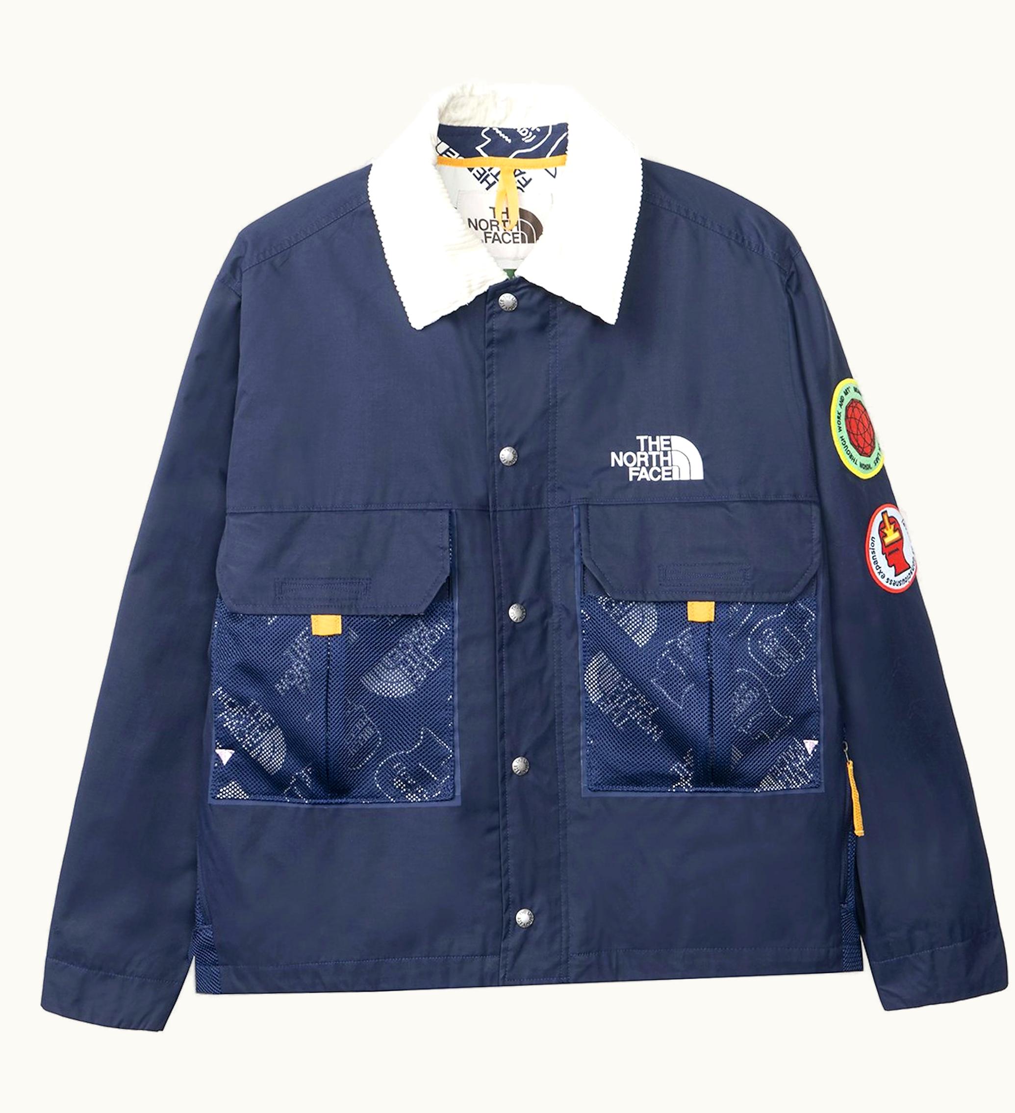 The North Face X Brain Dead 76 Oversized Mountain Chore Coat Navy