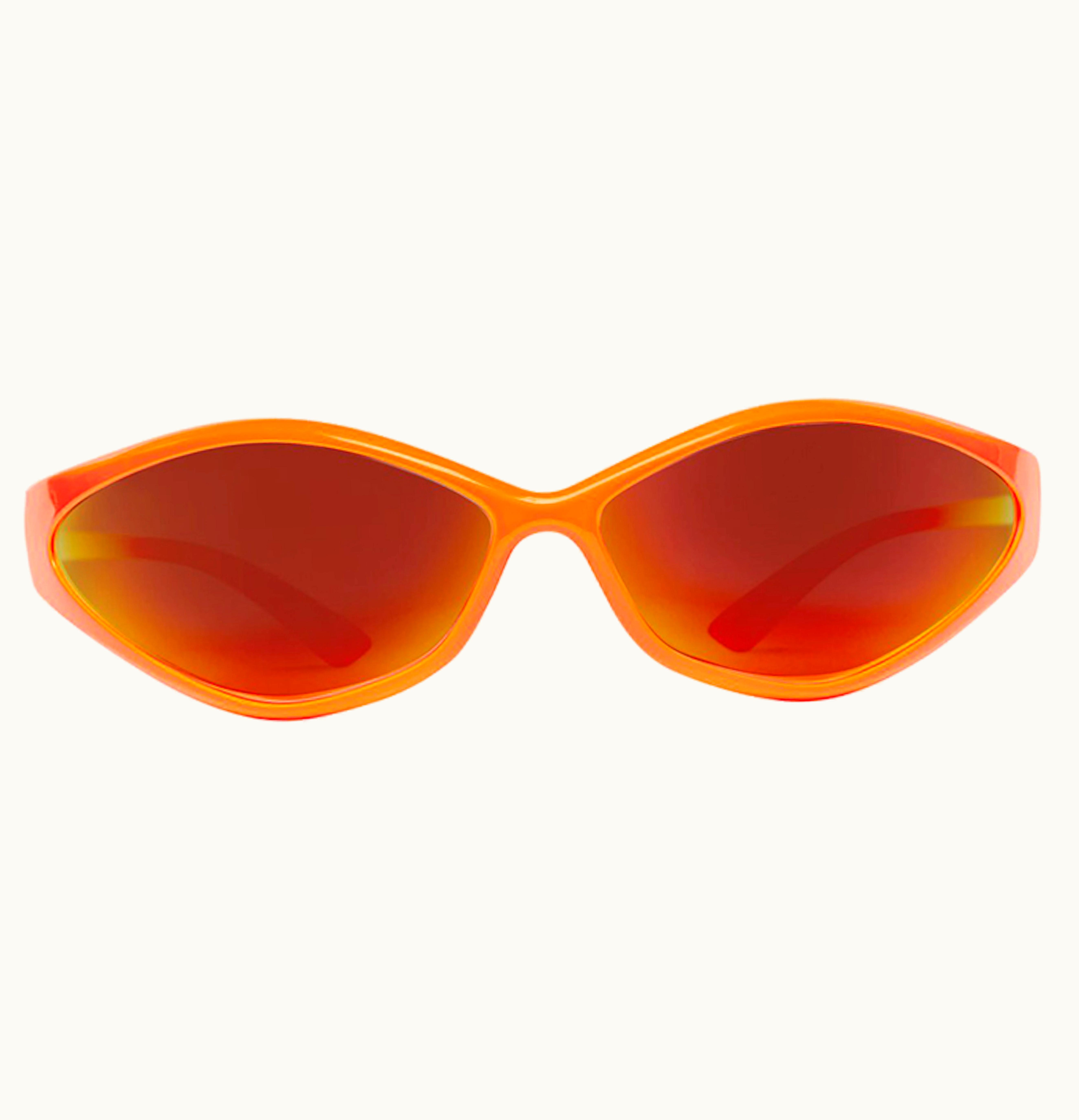 Balenciaga Balenciaga 90s Oval Sunglasses Fluo Orange