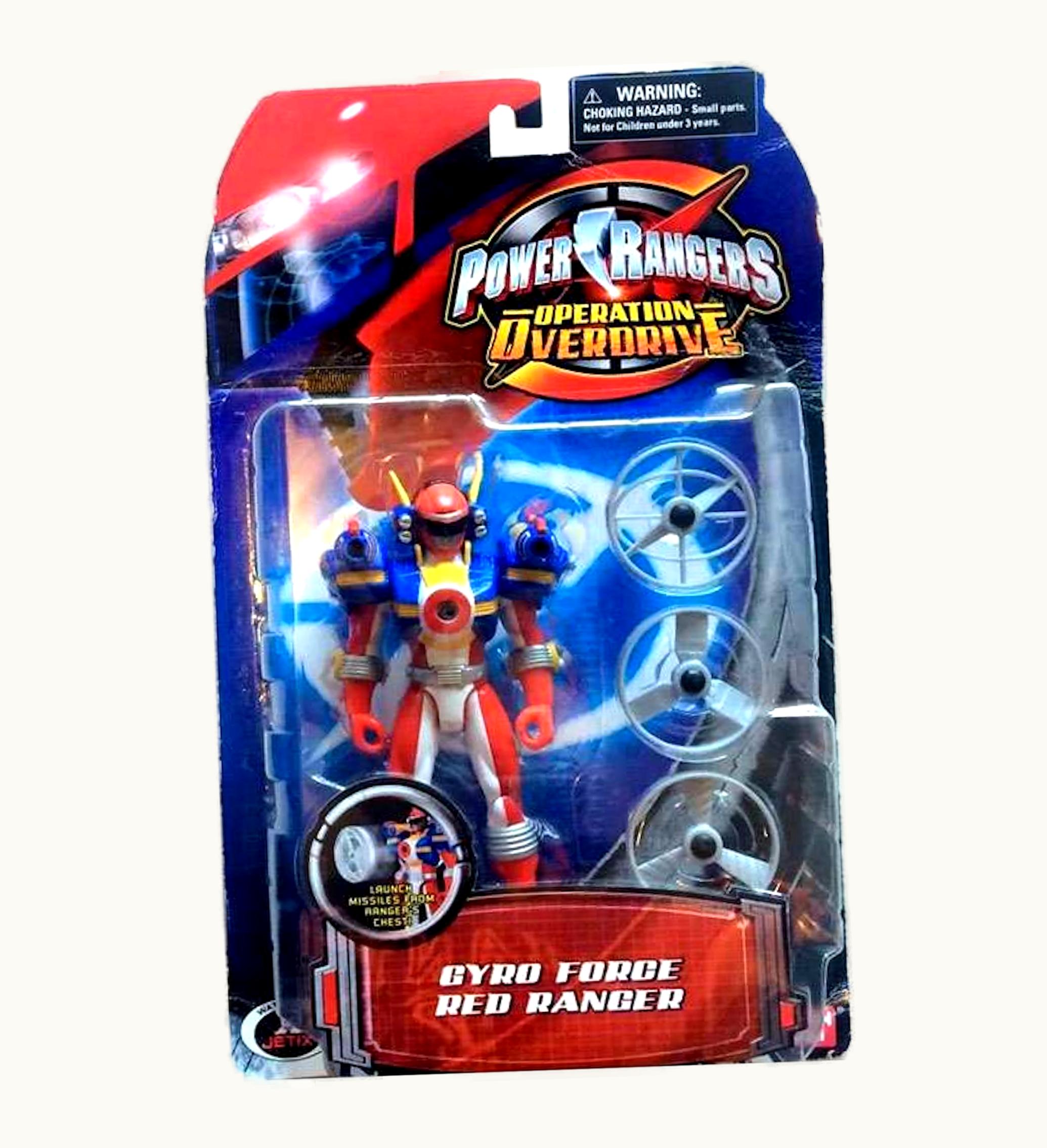Bandai Bandai America Power Rangers Operation Overdrive Gyro Force Red Ranger Action Figure