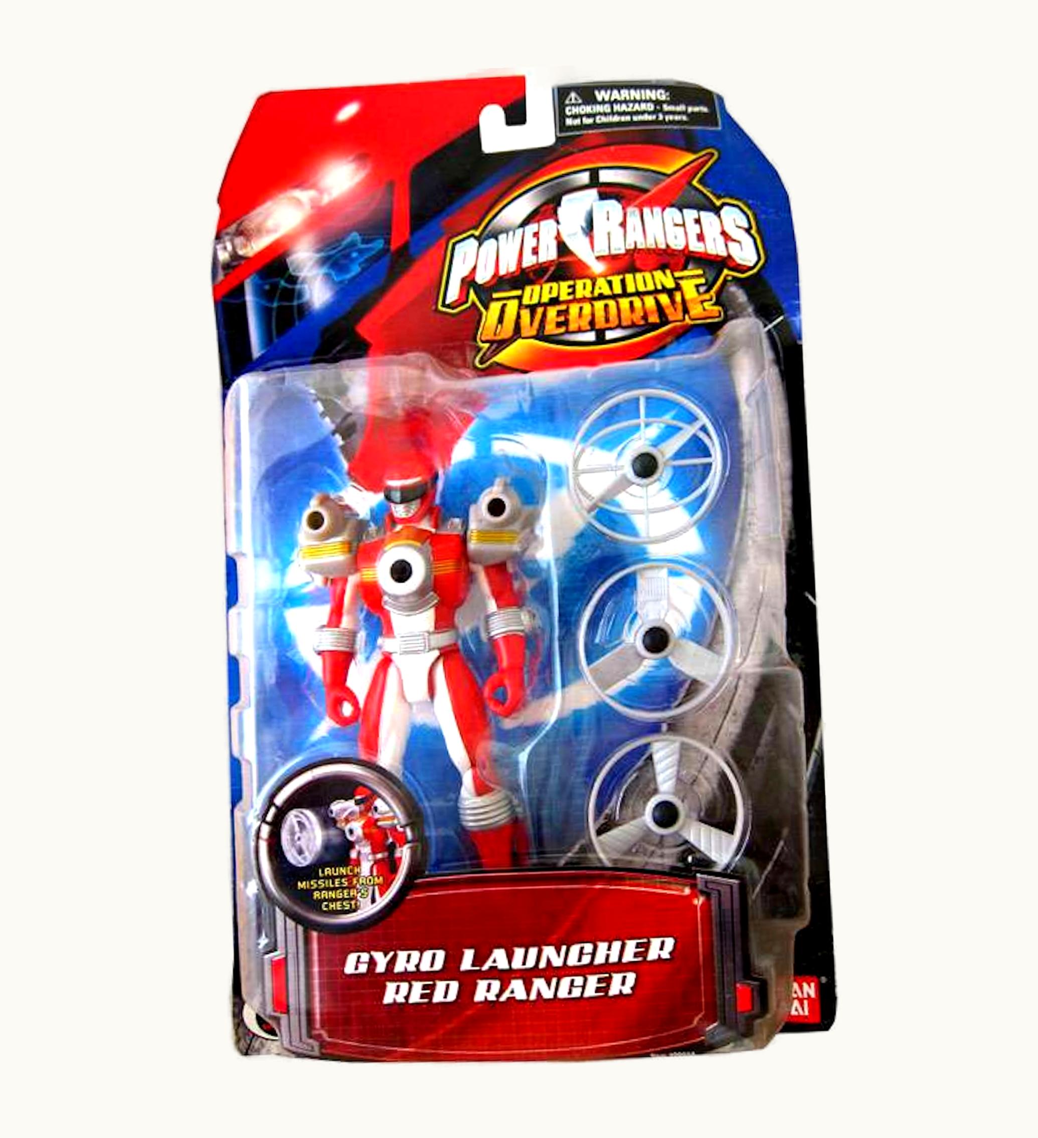 Bandai Bandai America Power Rangers Operation Overdrive Gyro Launcher Red Ranger Action Figure